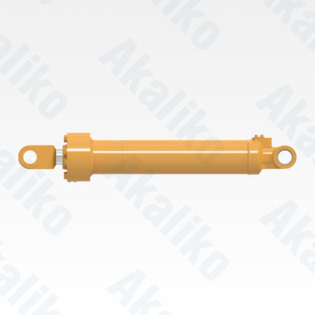 Side view of replacement boom lift hydraulic cylinder for Caterpillar 972H wheel loader, OEM part number 242-4275