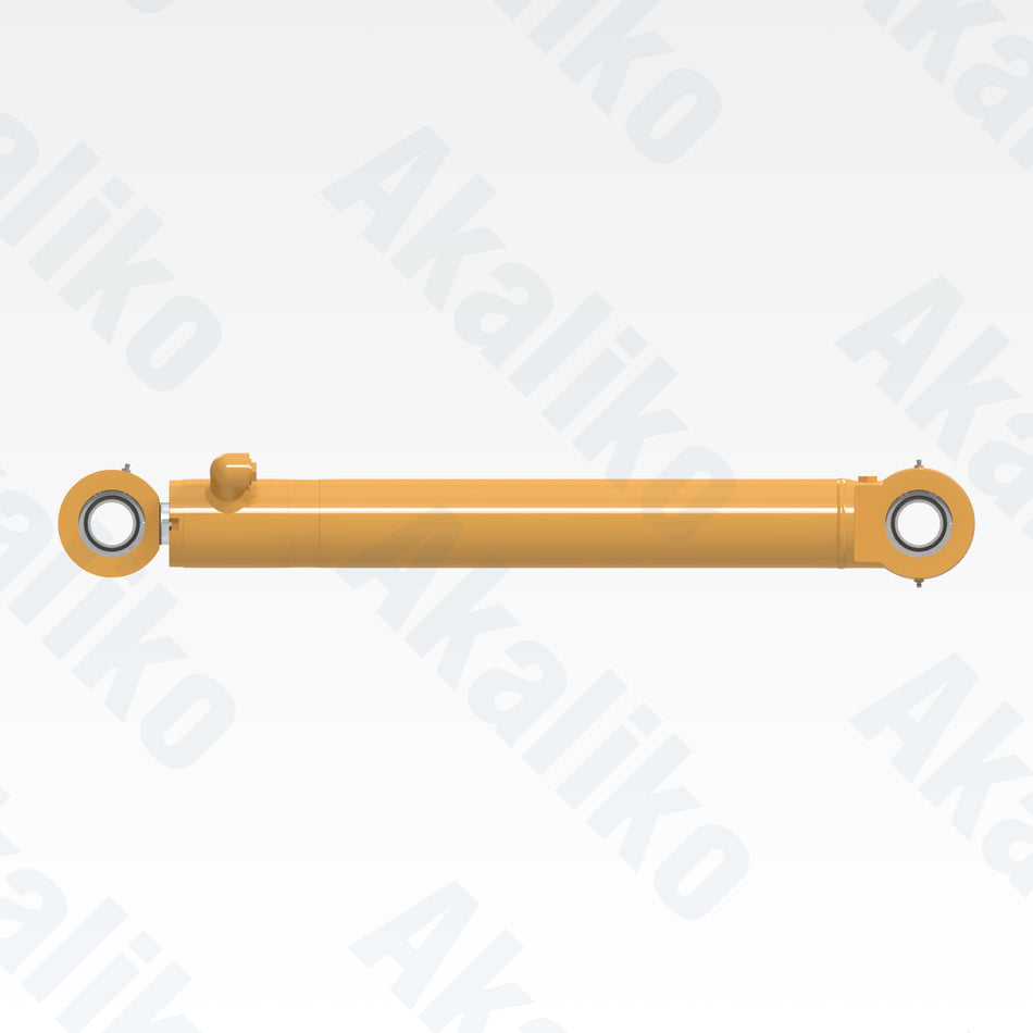 Side view of replacement steering hydraulic cylinder for Caterpillar 972H wheel loader, OEM part number 369-4182