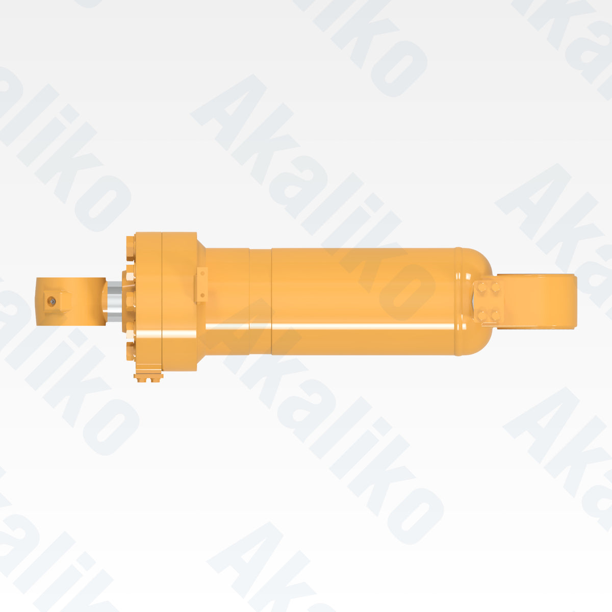 Top view of replacement tilt hydraulic cylinder for Caterpillar 972H wheel loader, OEM part number 356-2220