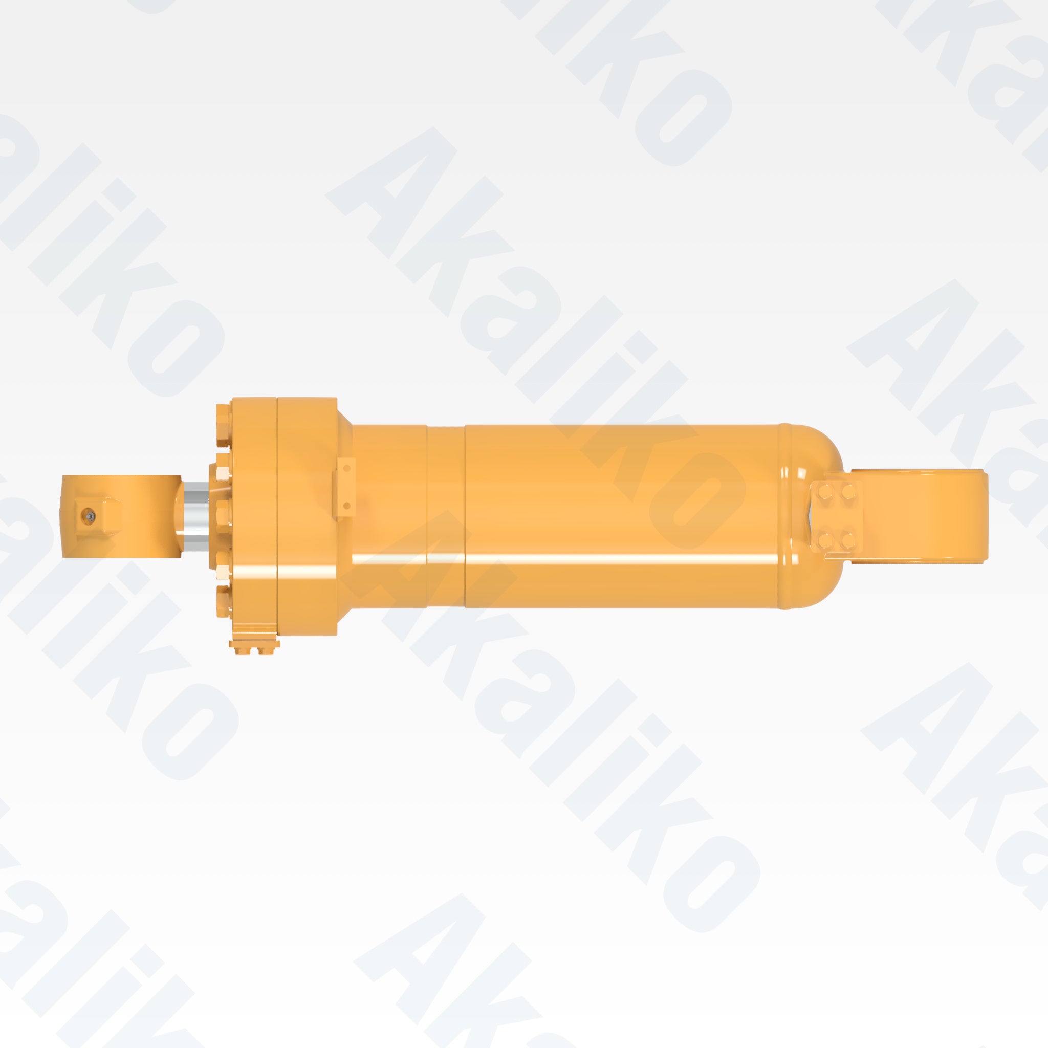 Top view of replacement tilt hydraulic cylinder for Caterpillar 972H wheel loader, OEM part number 356-2220