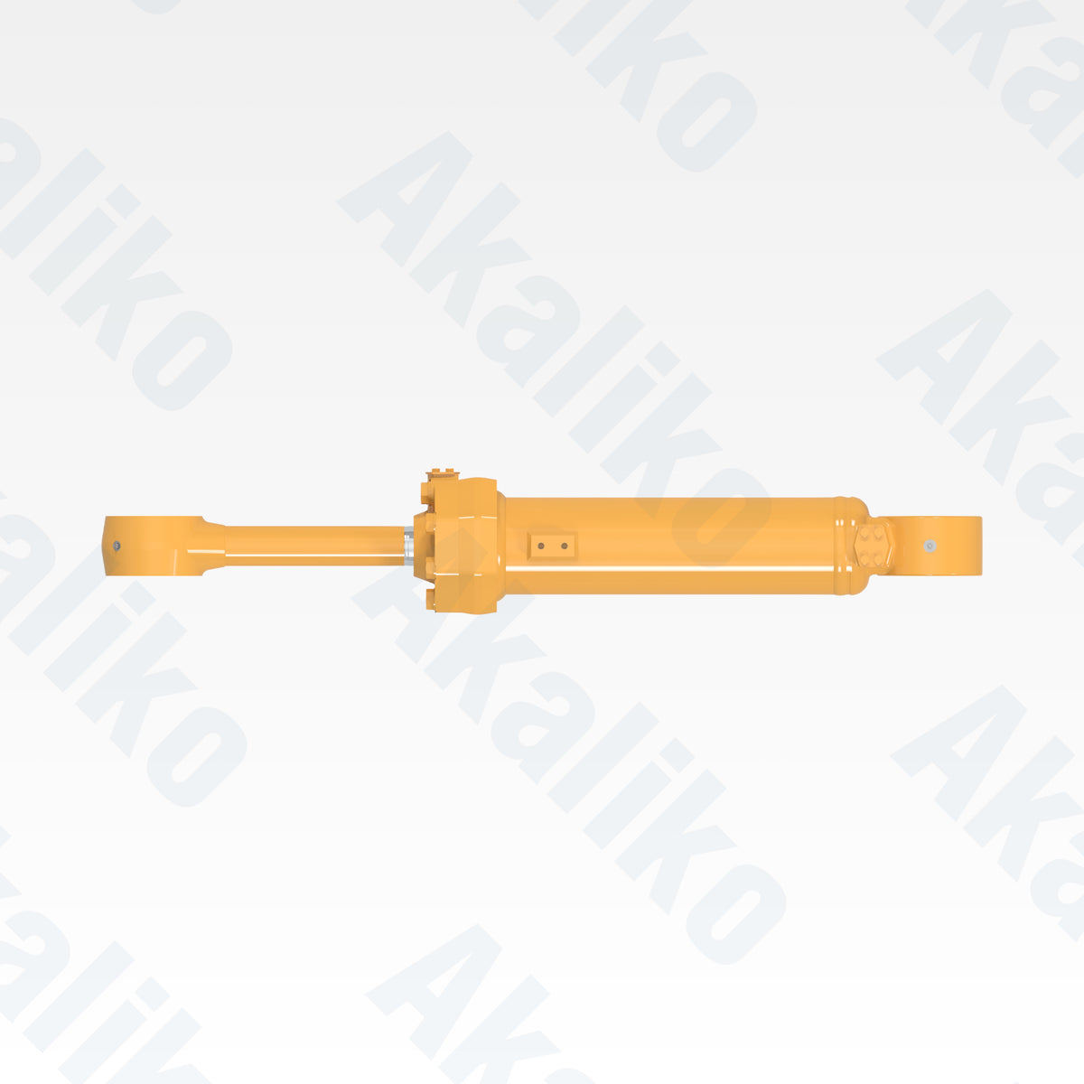 Top view of replacement tilt hydraulic cylinder for Caterpillar 980G wheel loader, OEM part number 124-6227