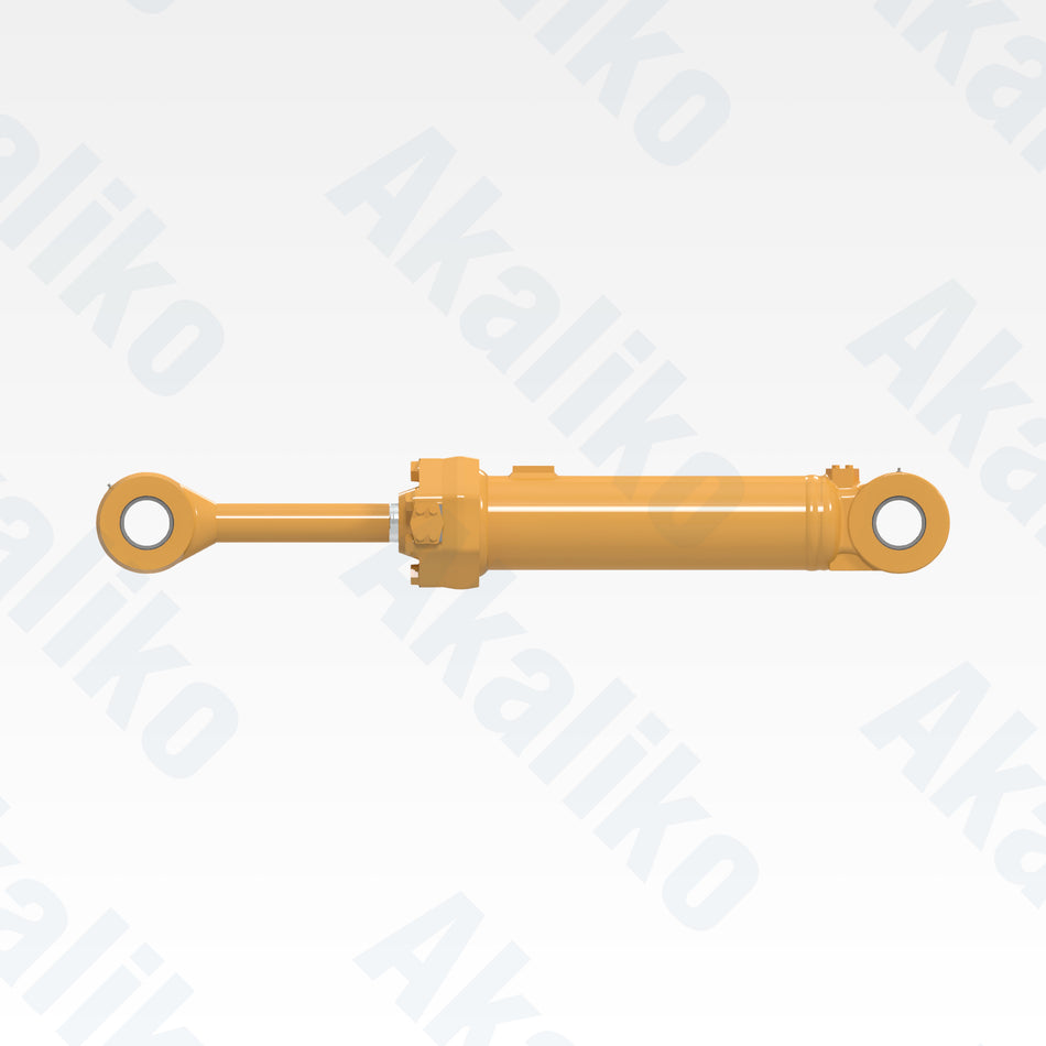 Side view of replacement tilt hydraulic cylinder for Caterpillar 980G wheel loader, OEM part number 124-6228
