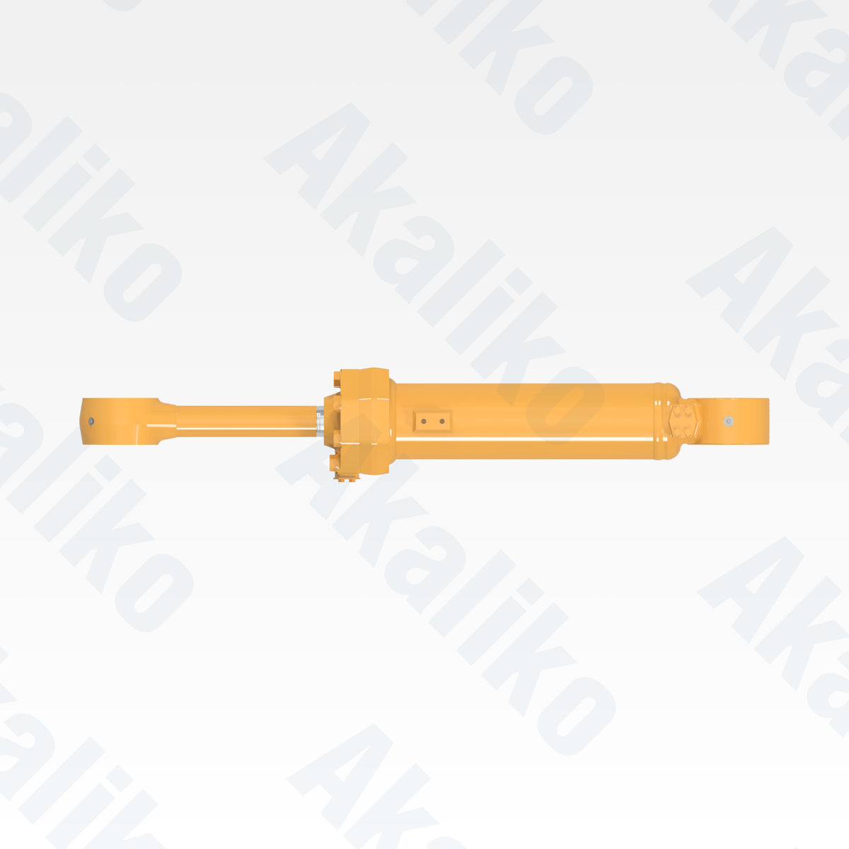 Top view of replacement tilt hydraulic cylinder for Caterpillar 980G wheel loader, OEM part number 124-6228
