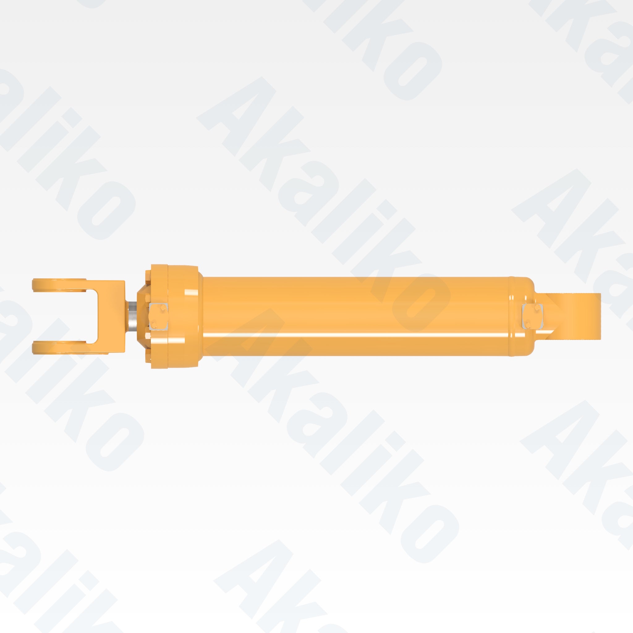 Top view of replacement lift hydraulic cylinder for Caterpillar 980H wheel loader, OEM part number 111-8181