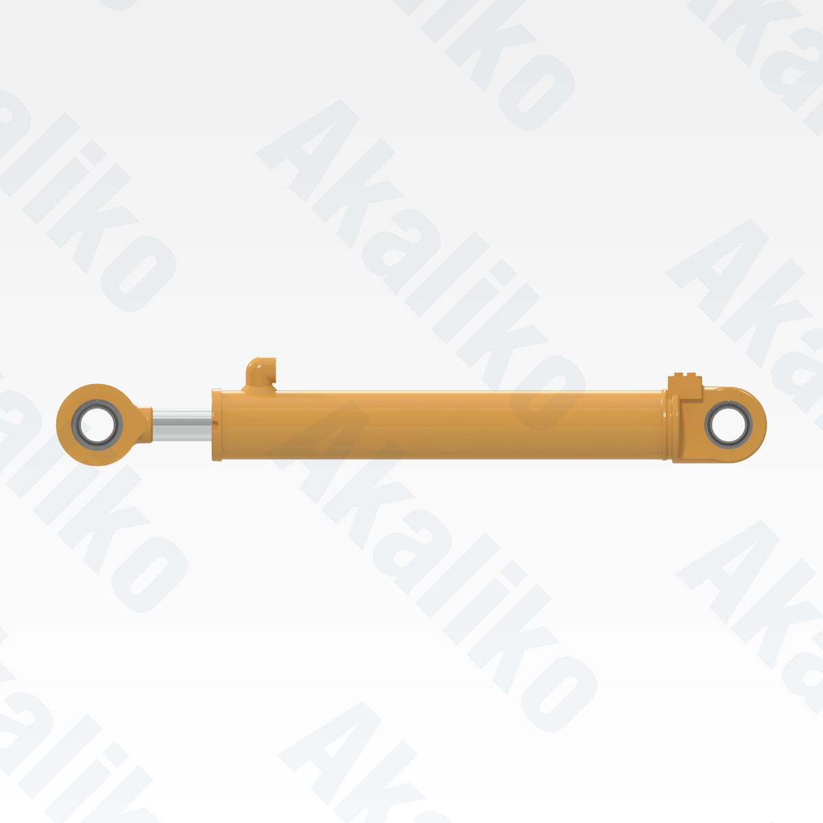 Side view of replacement steering hydraulic cylinder for Caterpillar 980H wheel loader, OEM part number 261-4949