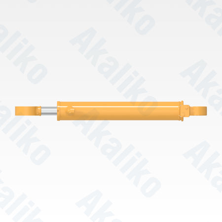 Top view of replacement steering hydraulic cylinder for Caterpillar 980H wheel loader, OEM part number 261-4949