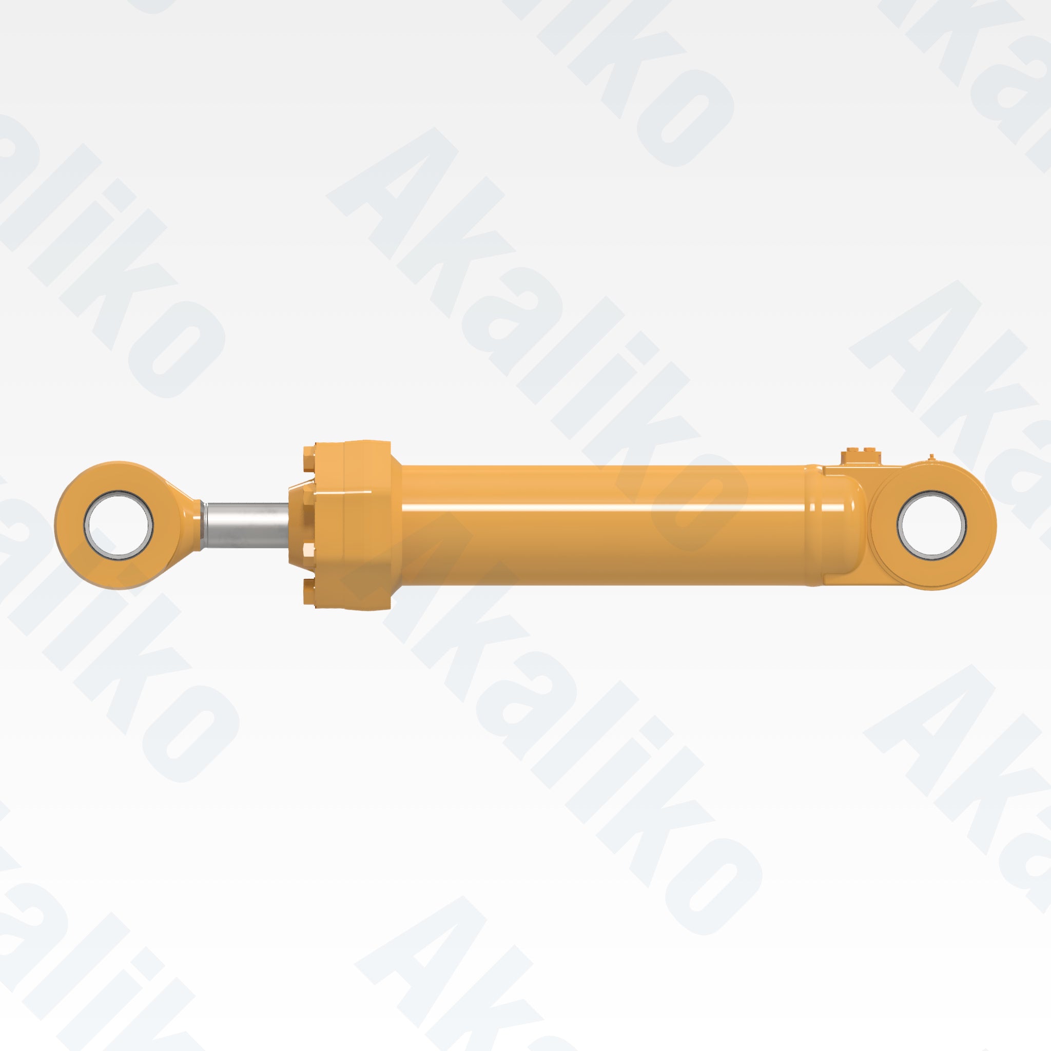 Side view of replacement tilt hydraulic cylinder for Caterpillar 980H wheel loader, OEM part number 112-5004