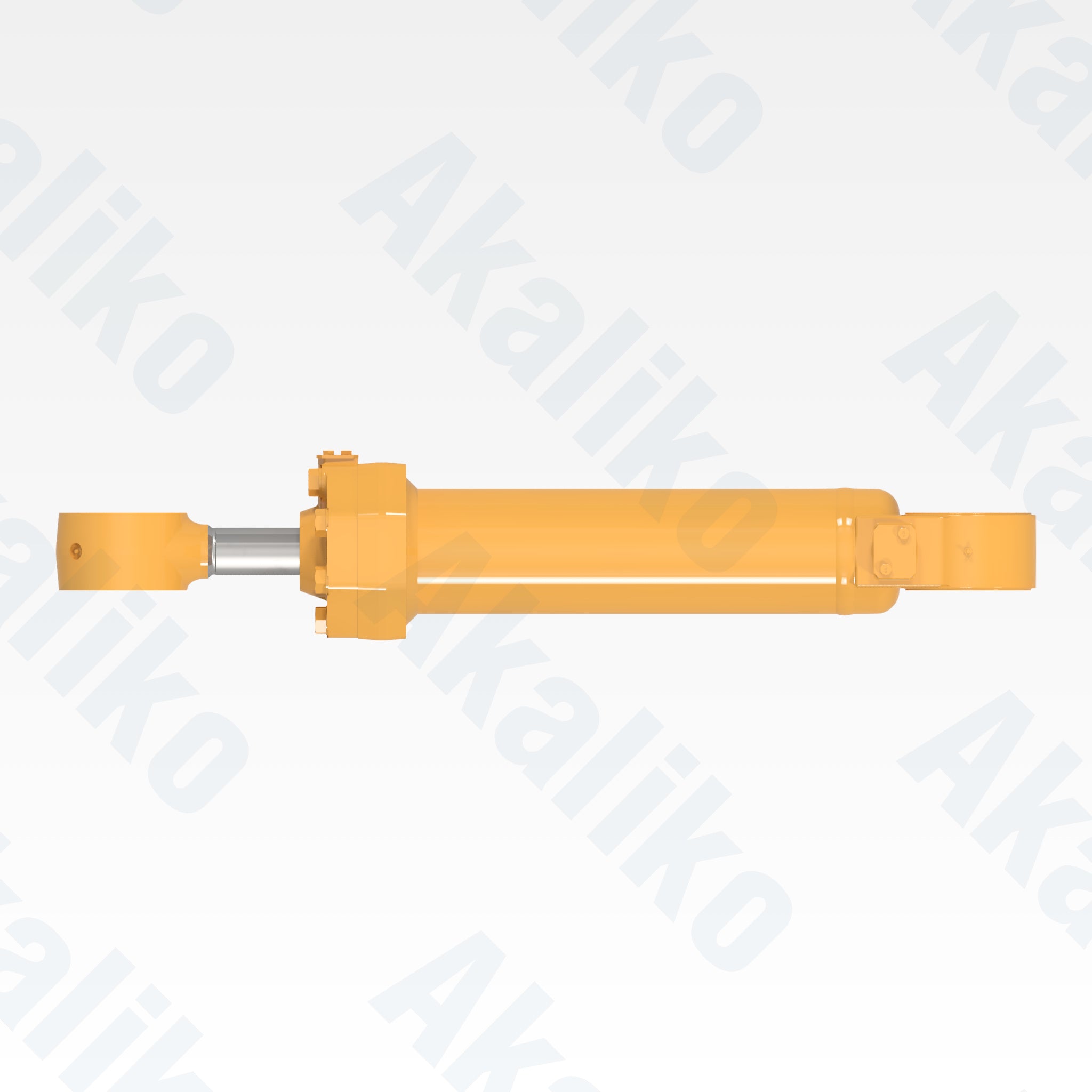 Top view of replacement tilt hydraulic cylinder for Caterpillar 980H wheel loader, OEM part number 112-5004