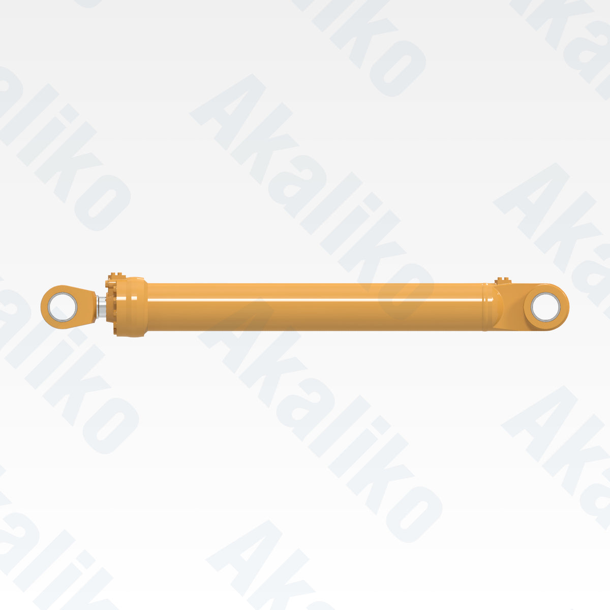 Side view of replacement tilt hydraulic cylinder for Caterpillar 988G wheel loader, OEM part number 231-1955