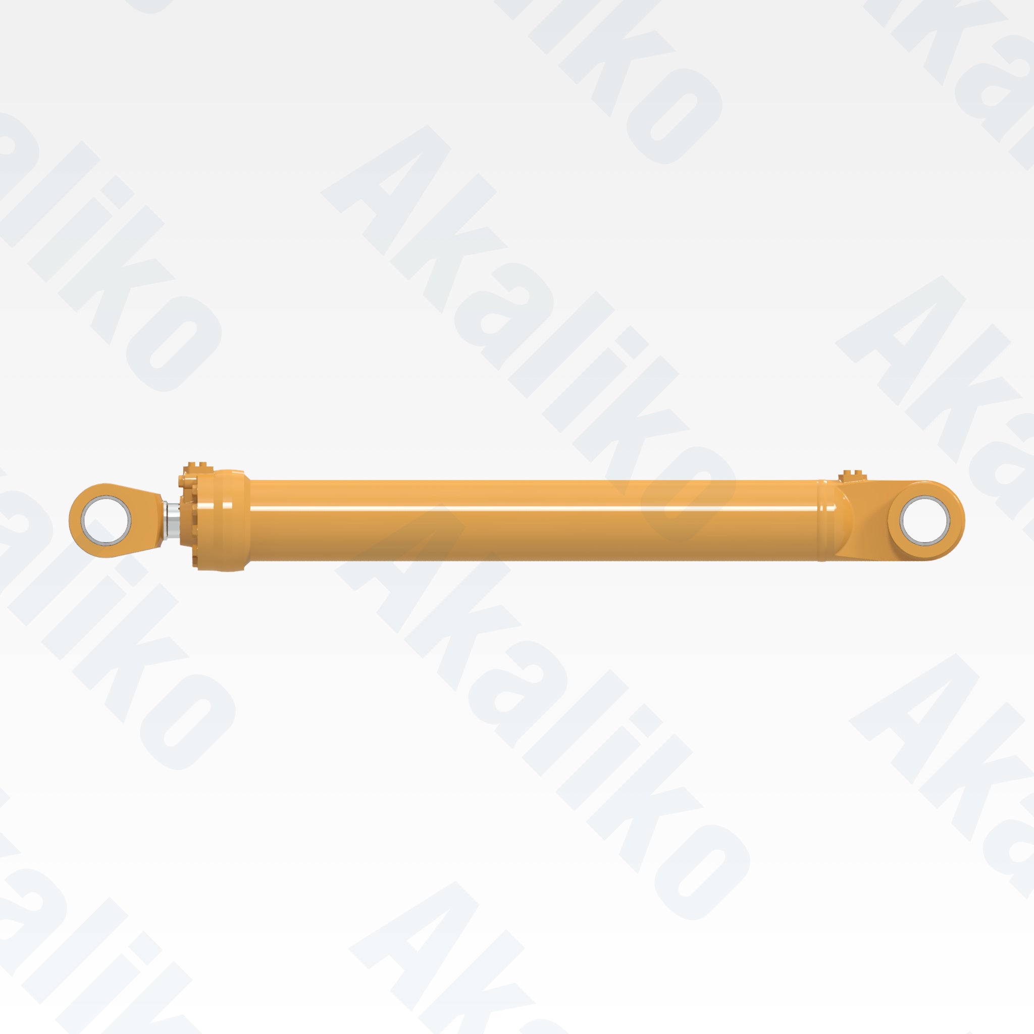 Side view of replacement tilt hydraulic cylinder for Caterpillar 988G wheel loader, OEM part number 231-1955