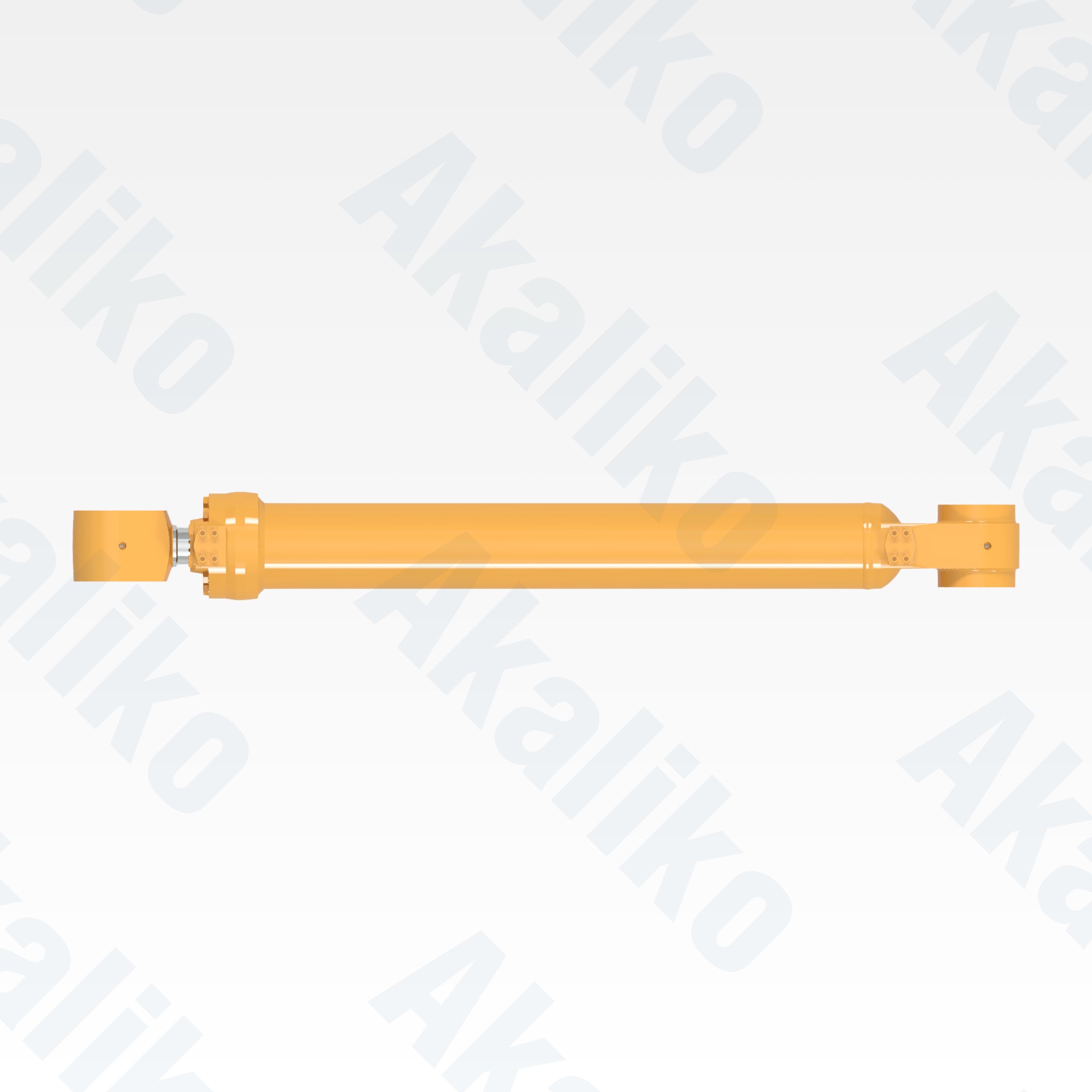 Top view of replacement tilt hydraulic cylinder for Caterpillar 988G wheel loader, OEM part number 231-1955
