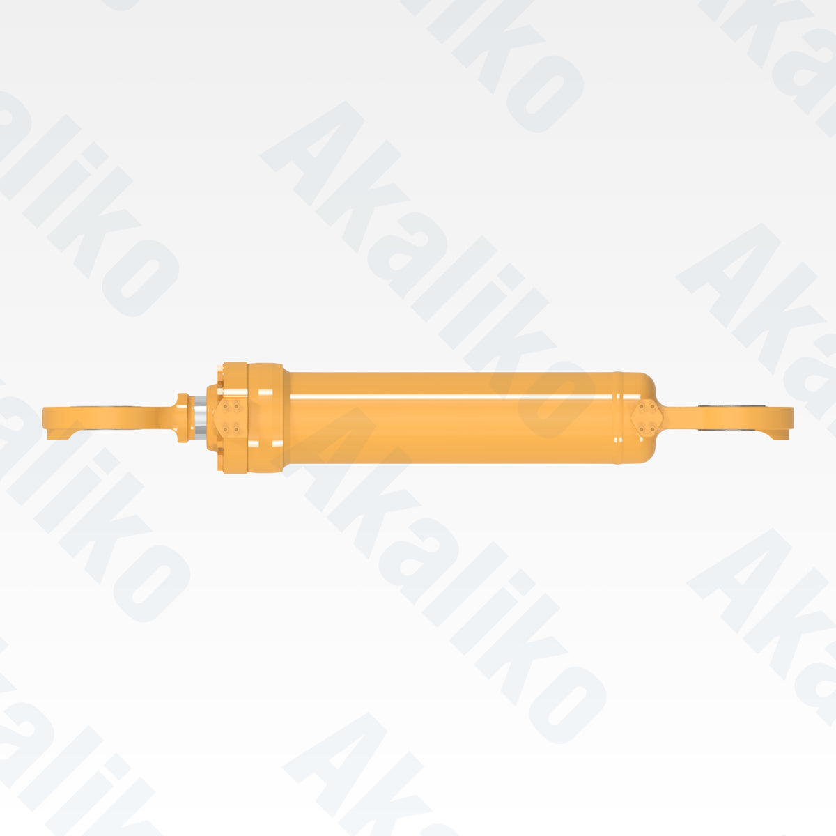 Top view of replacement boom lift hydraulic cylinder for Caterpillar 988H wheel loader, OEM part number 173-8612