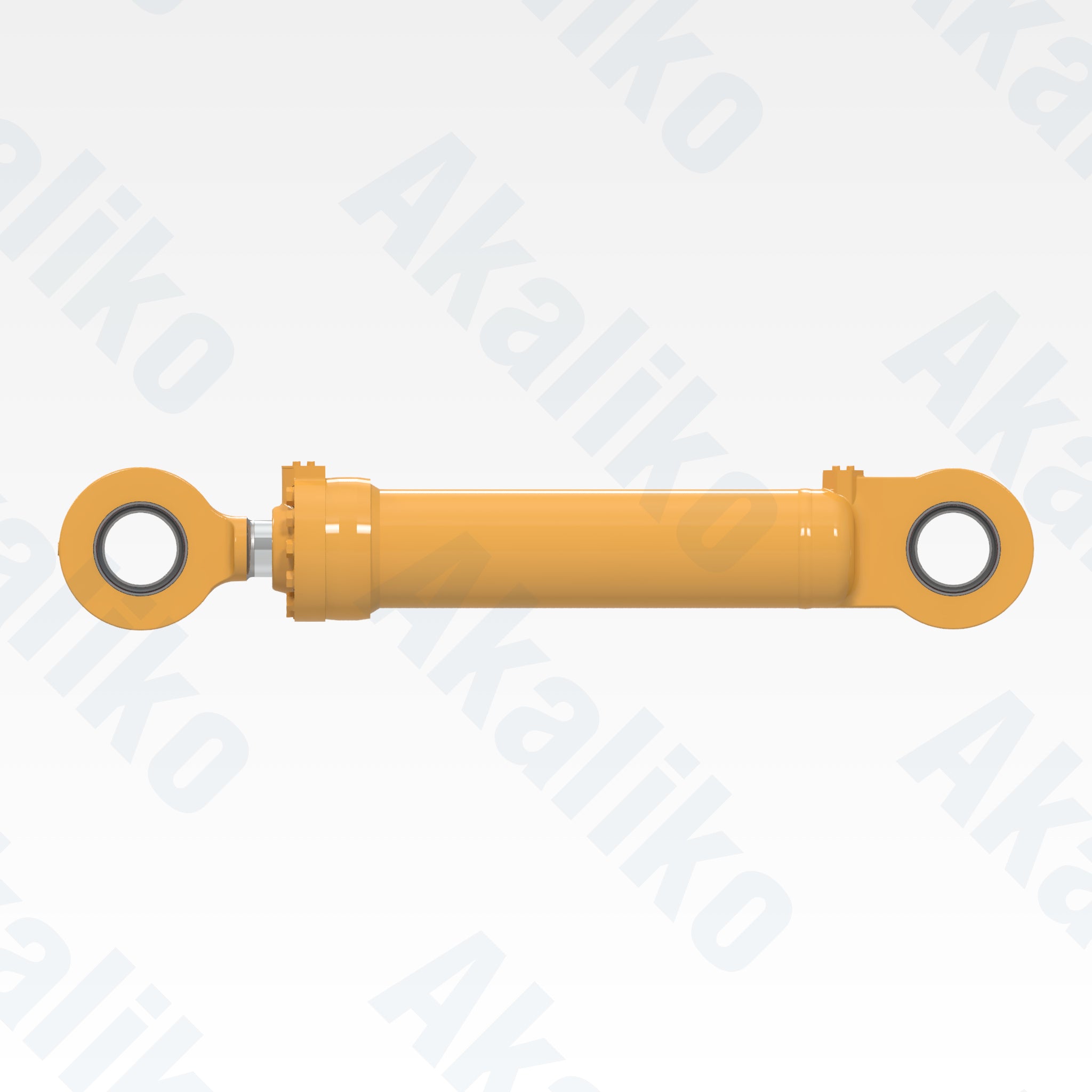 Side view of replacement boom lift hydraulic cylinder for Caterpillar 988H wheel loader, OEM part number 173-8613