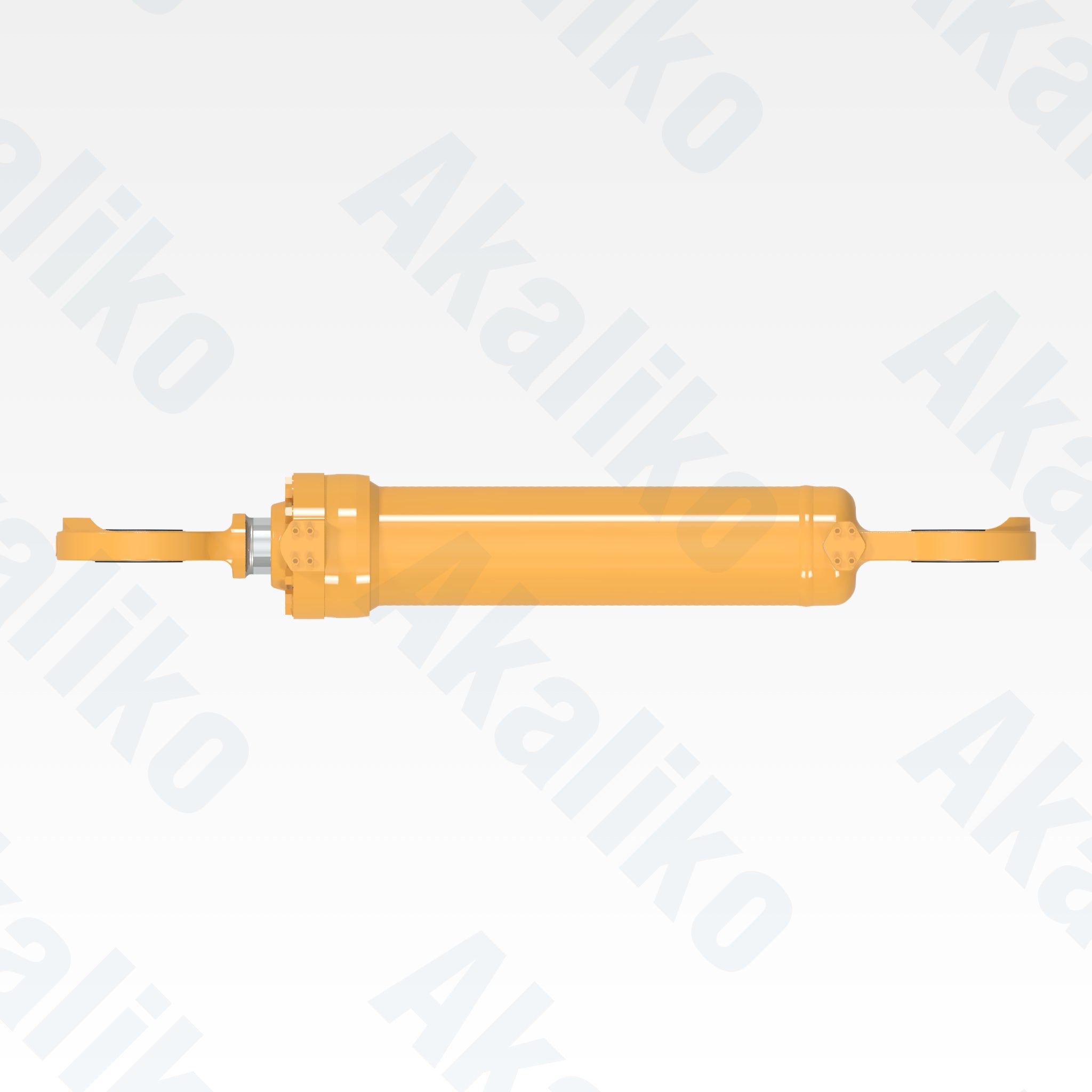 Top view of replacement boom lift hydraulic cylinder for Caterpillar 988H wheel loader, OEM part number 173-8613