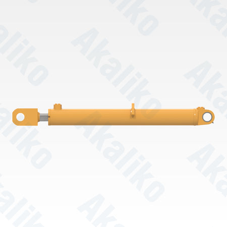 Side view of replacement steering hydraulic cylinder for Caterpillar 988H wheel loader, OEM part number 259-4733
