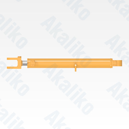 Top view of replacement steering hydraulic cylinder for Caterpillar 988H wheel loader, OEM part number 259-4733