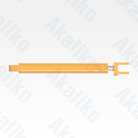 Top view of replacement steering hydraulic cylinder for Caterpillar 988H wheel loader, OEM part number 288-0568