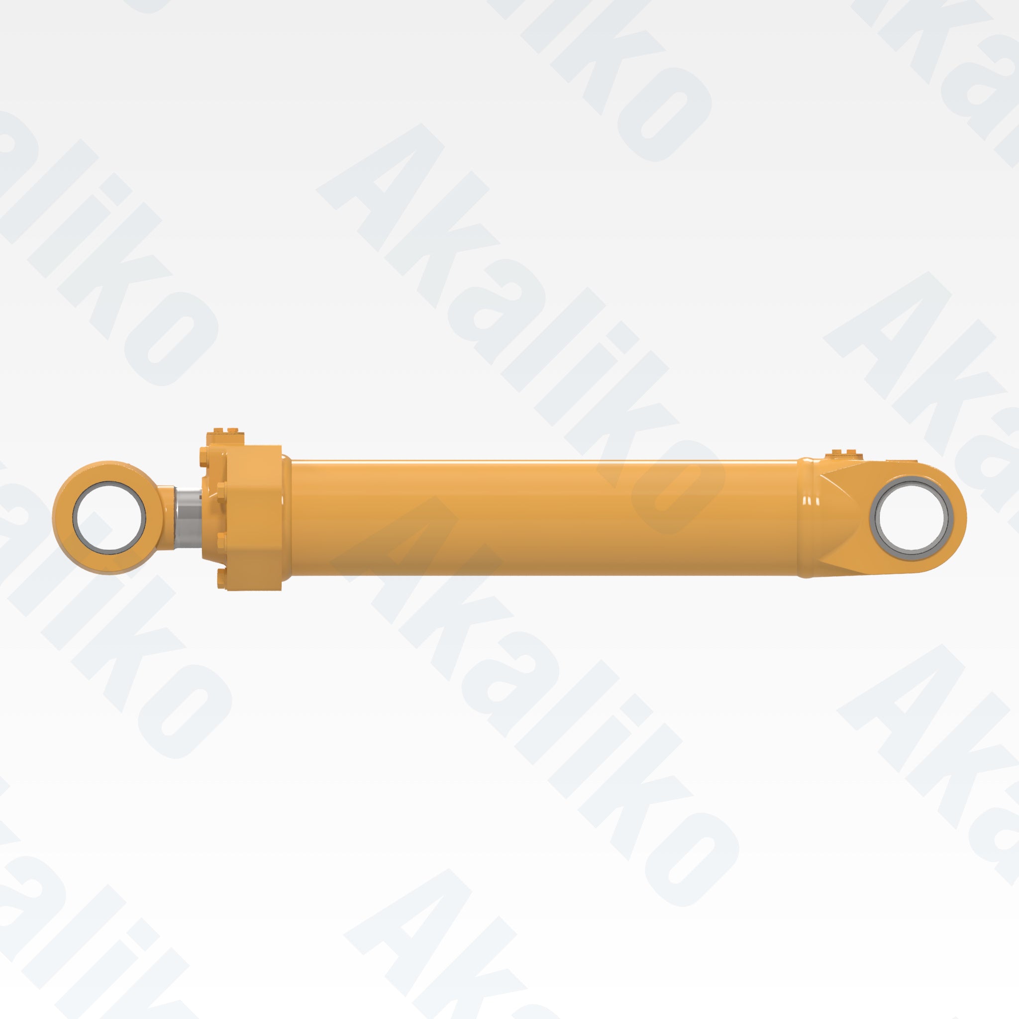 Side view of replacement boom lift hydraulic cylinder for Caterpillar 990H wheel loader, OEM part number 4Z-6390