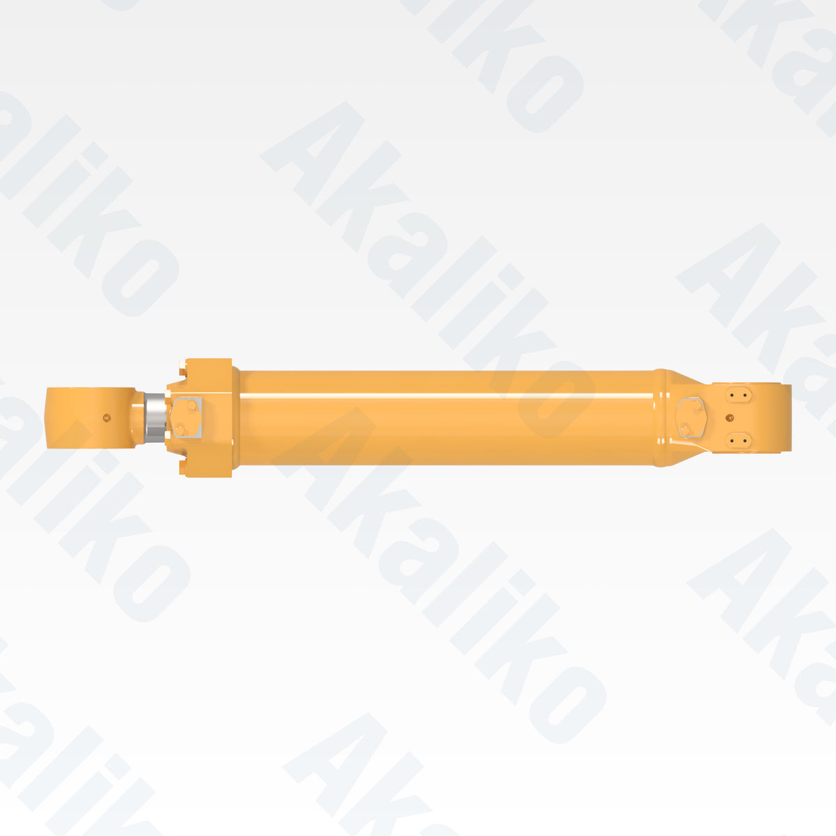 Top view of replacement boom lift hydraulic cylinder for Caterpillar 990H wheel loader, OEM part number 4Z-6390