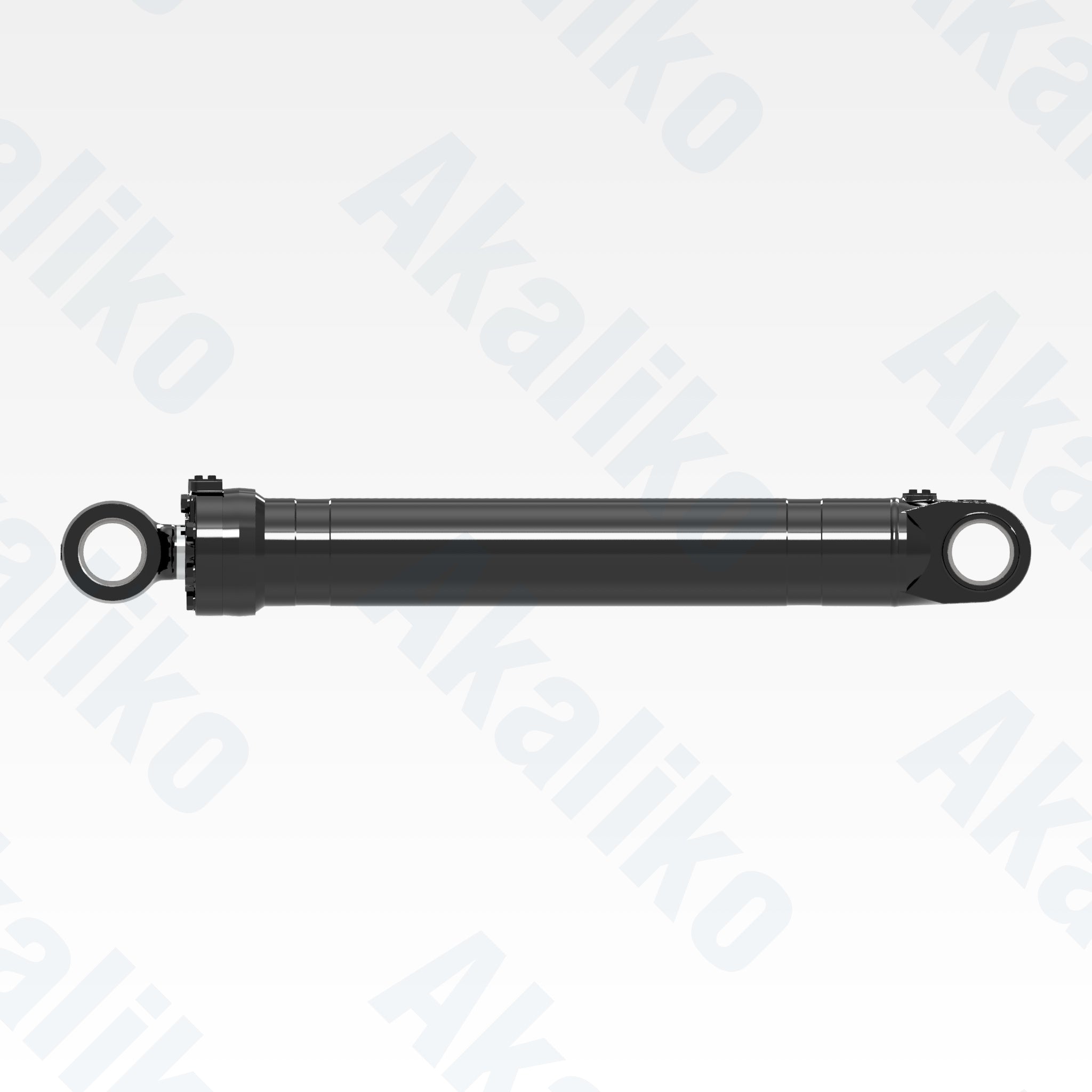 Side view of replacement lift hydraulic cylinder for Caterpillar 992 wheel loader, OEM part number 550-6003