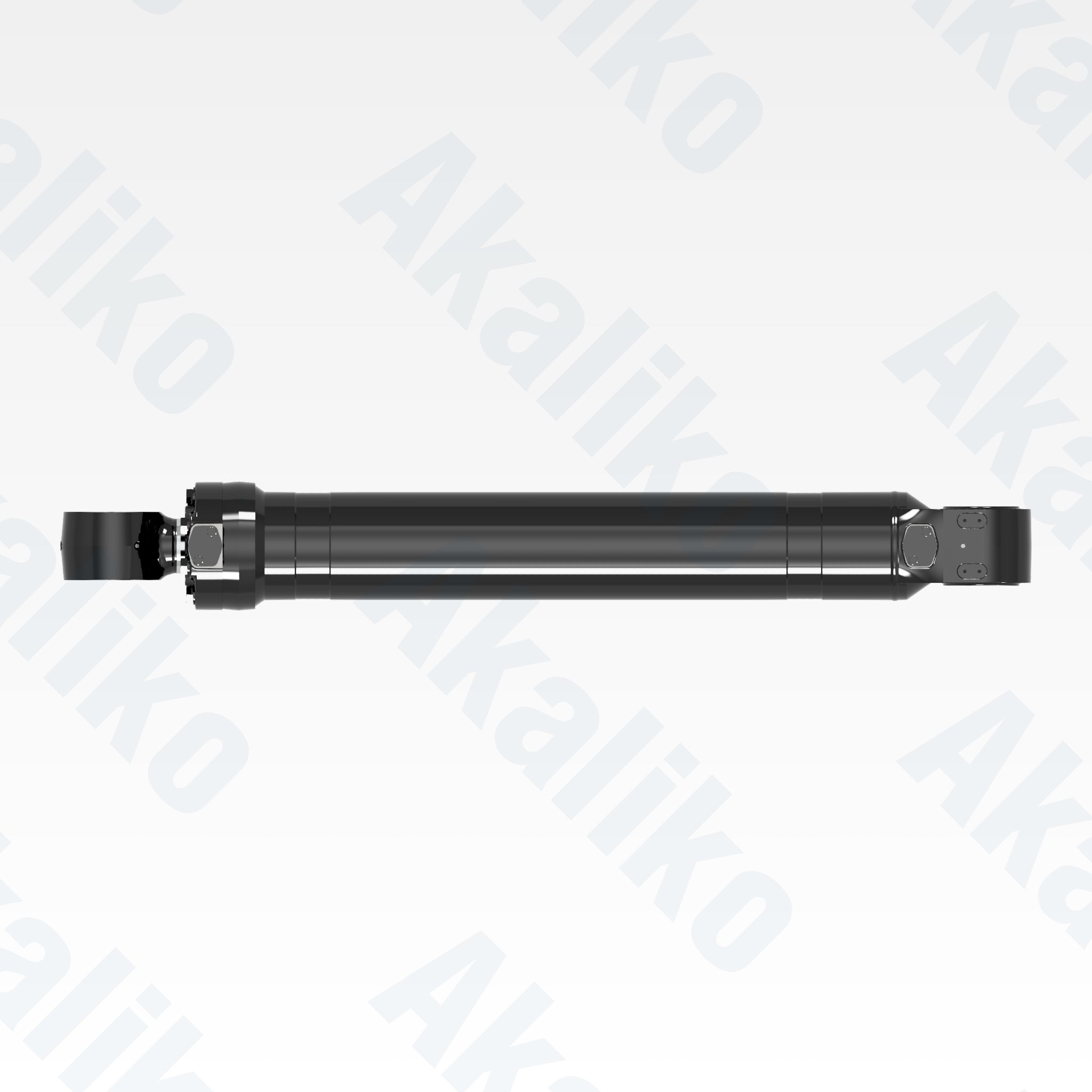 Top view of replacement lift hydraulic cylinder for Caterpillar 992 wheel loader, OEM part number 550-6003