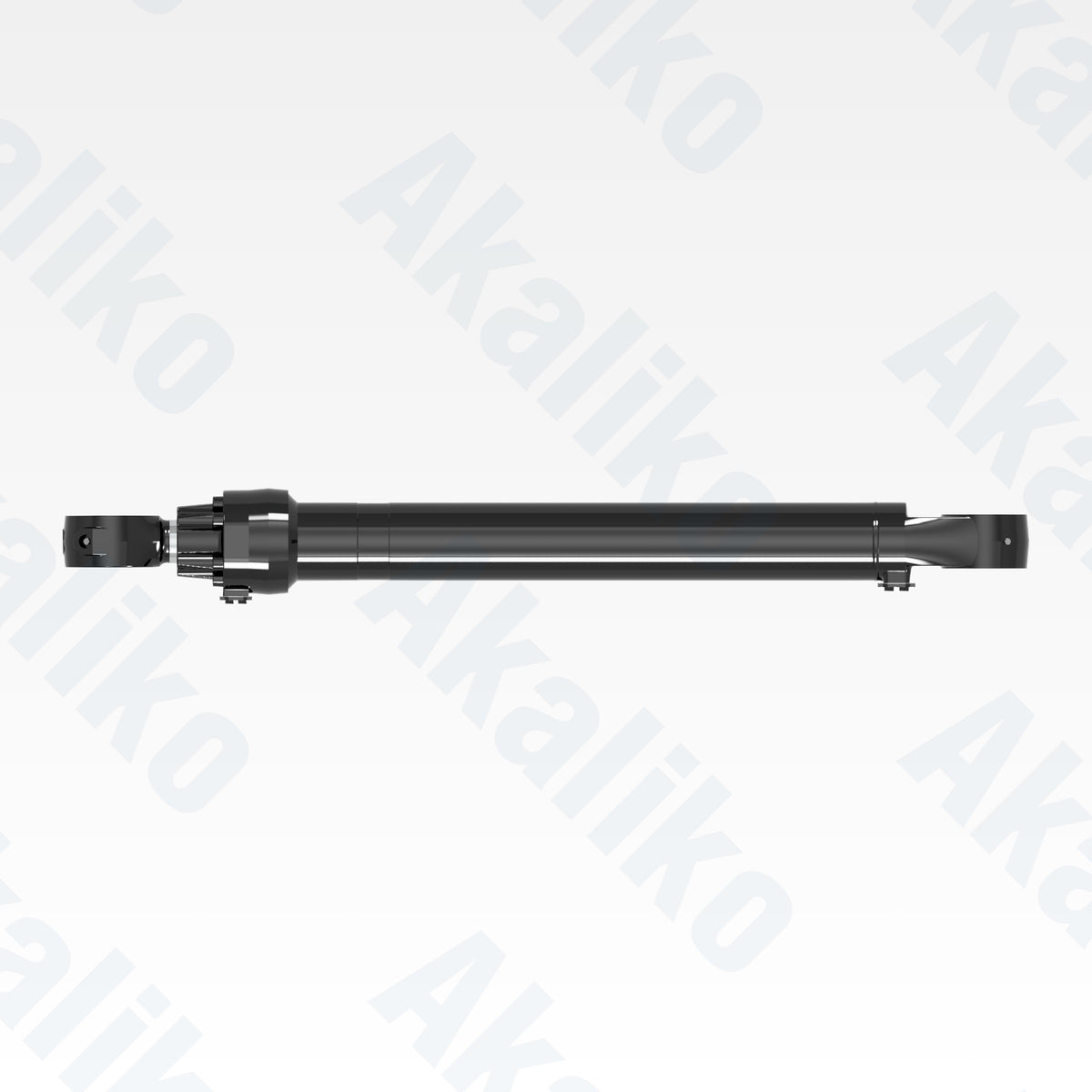Top view of replacement steering hydraulic cylinder for Caterpillar 992 wheel loader, OEM part number 553-4093
