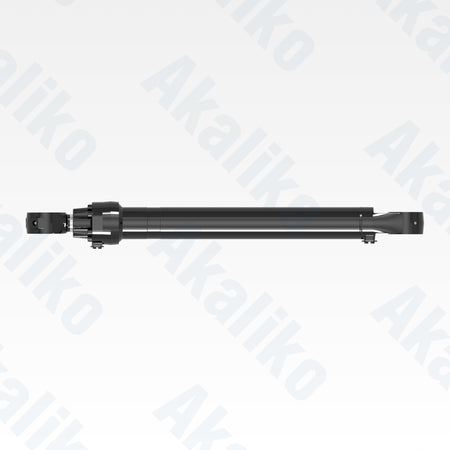 Top view of replacement steering hydraulic cylinder for Caterpillar 992 wheel loader, OEM part number 553-4093
