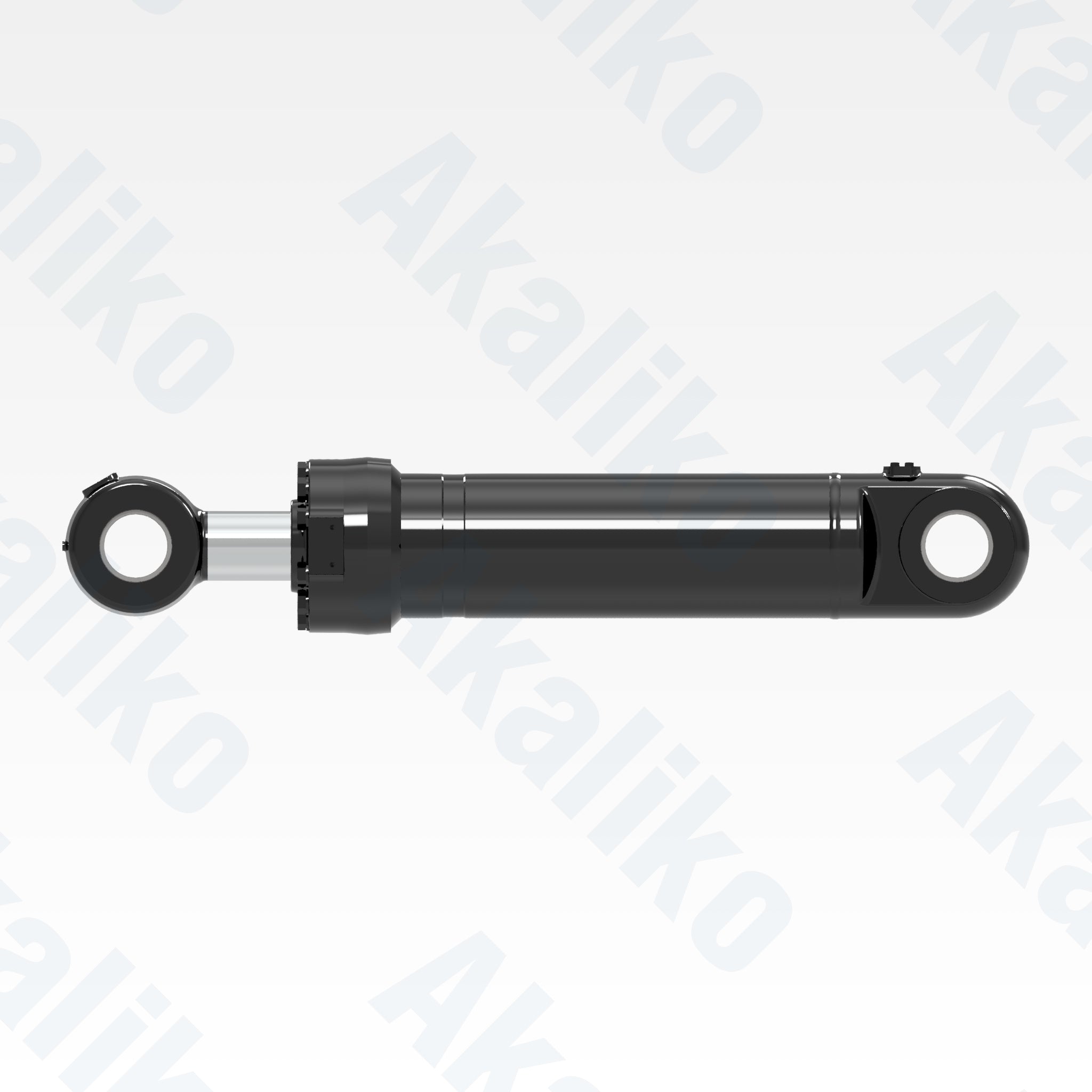 Side view of replacement tilt hydraulic cylinder for Caterpillar 992 wheel loader, OEM part number 550-2935