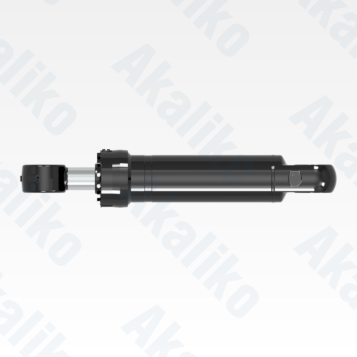 Top view of replacement tilt hydraulic cylinder for Caterpillar 992 wheel loader, OEM part number 550-2935