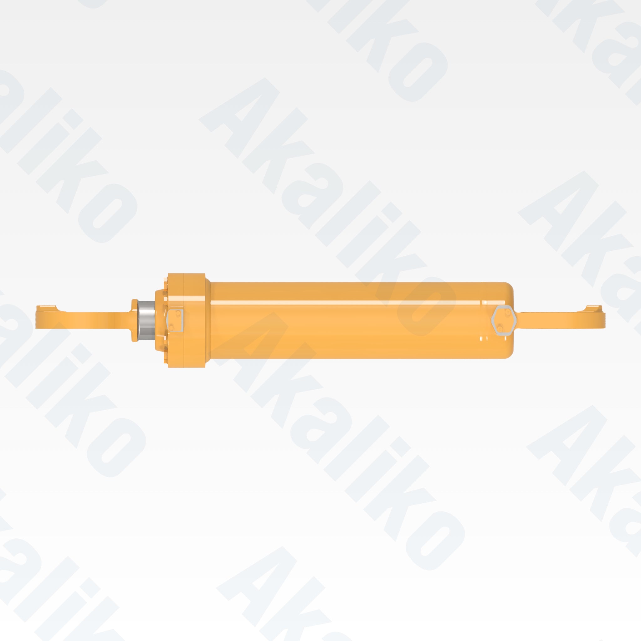 Top view of replacement boom lift hydraulic cylinder for Caterpillar 992K wheel loader, OEM part number 271-1716