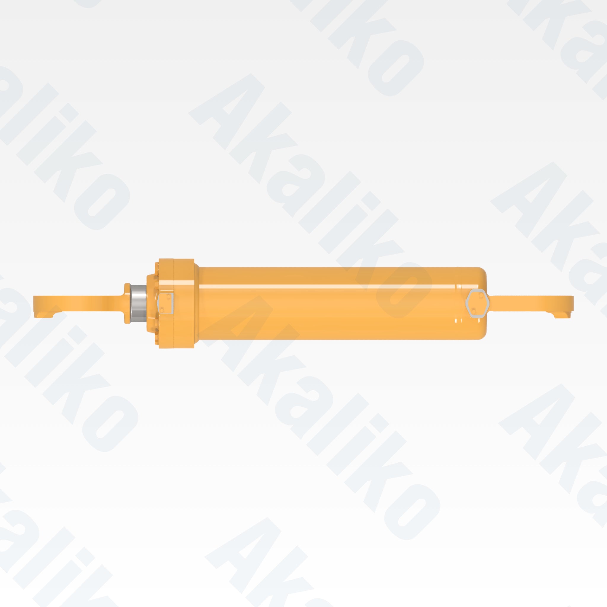 Top view of replacement boom lift hydraulic cylinder for Caterpillar 992K wheel loader, OEM part number 271-1717