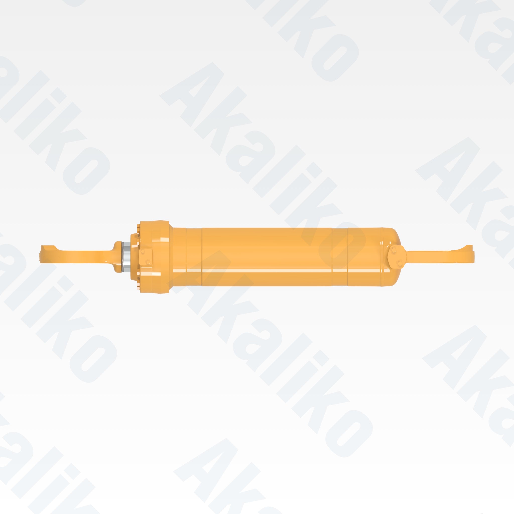 Top view of replacement boom lift hydraulic cylinder for Caterpillar 992K wheel loader, OEM part number 491-5803