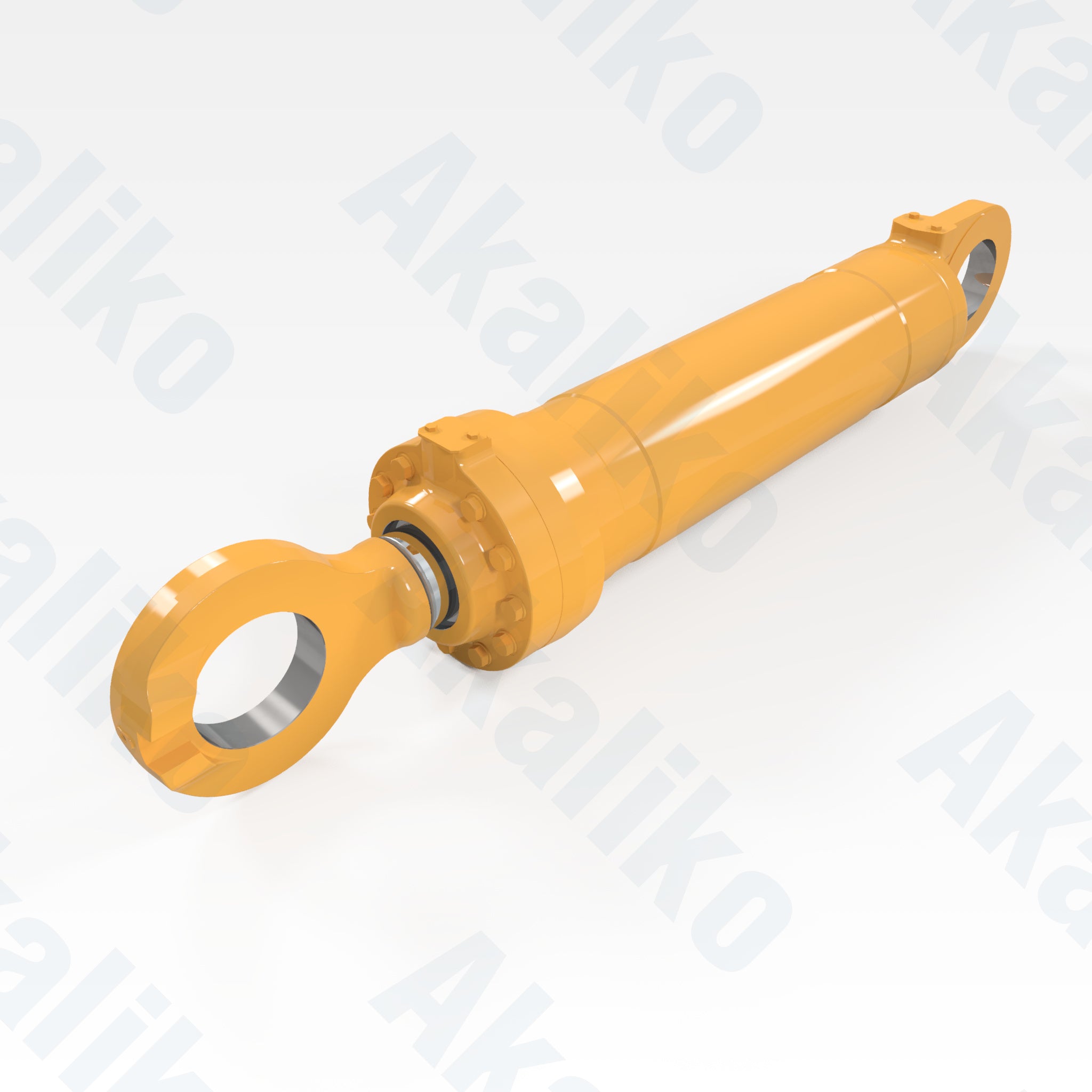 Replacement boom lift hydraulic cylinder for Caterpillar 992K wheel loader, OEM part number 491-5804, aftermarket heavy equipment parts