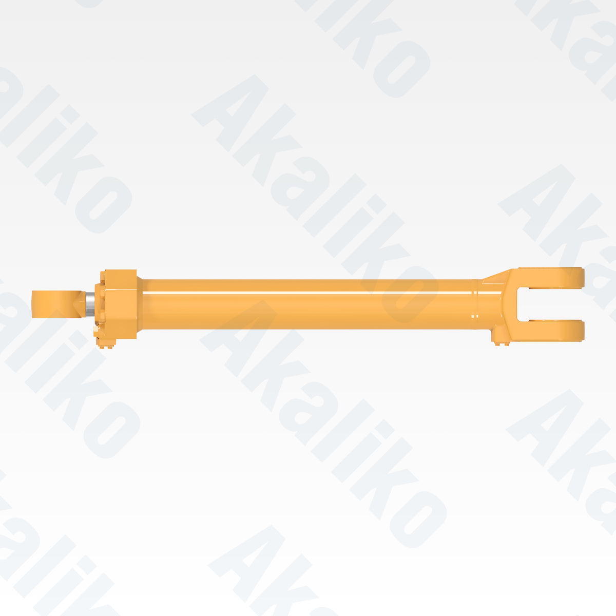 Top view of replacement steering hydraulic cylinder for Caterpillar 854G/854K/992K wheel loader, OEM part number 157-1352