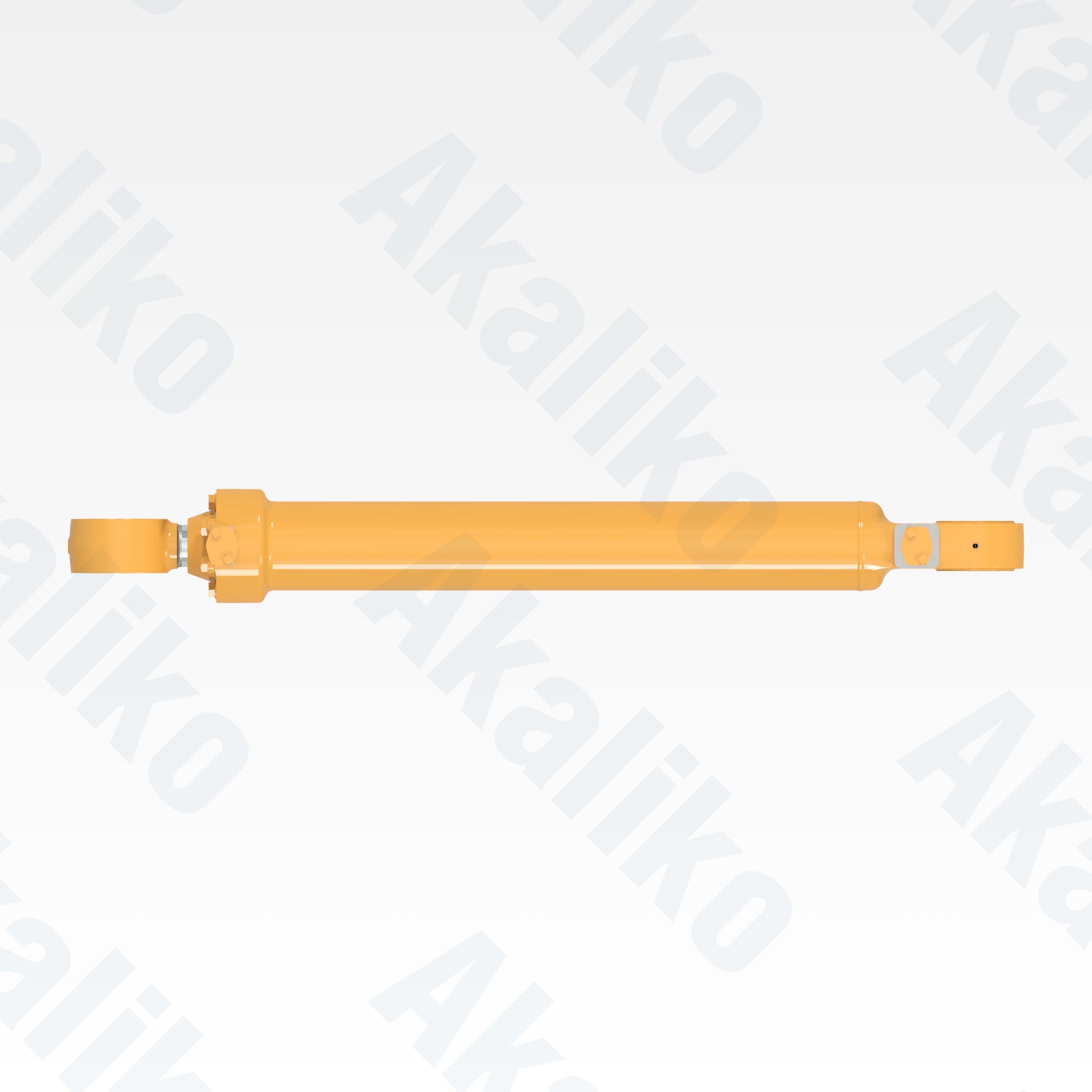 Top view of replacement tilt hydraulic cylinder for Caterpillar 992K wheel loader, OEM part number 627-9150