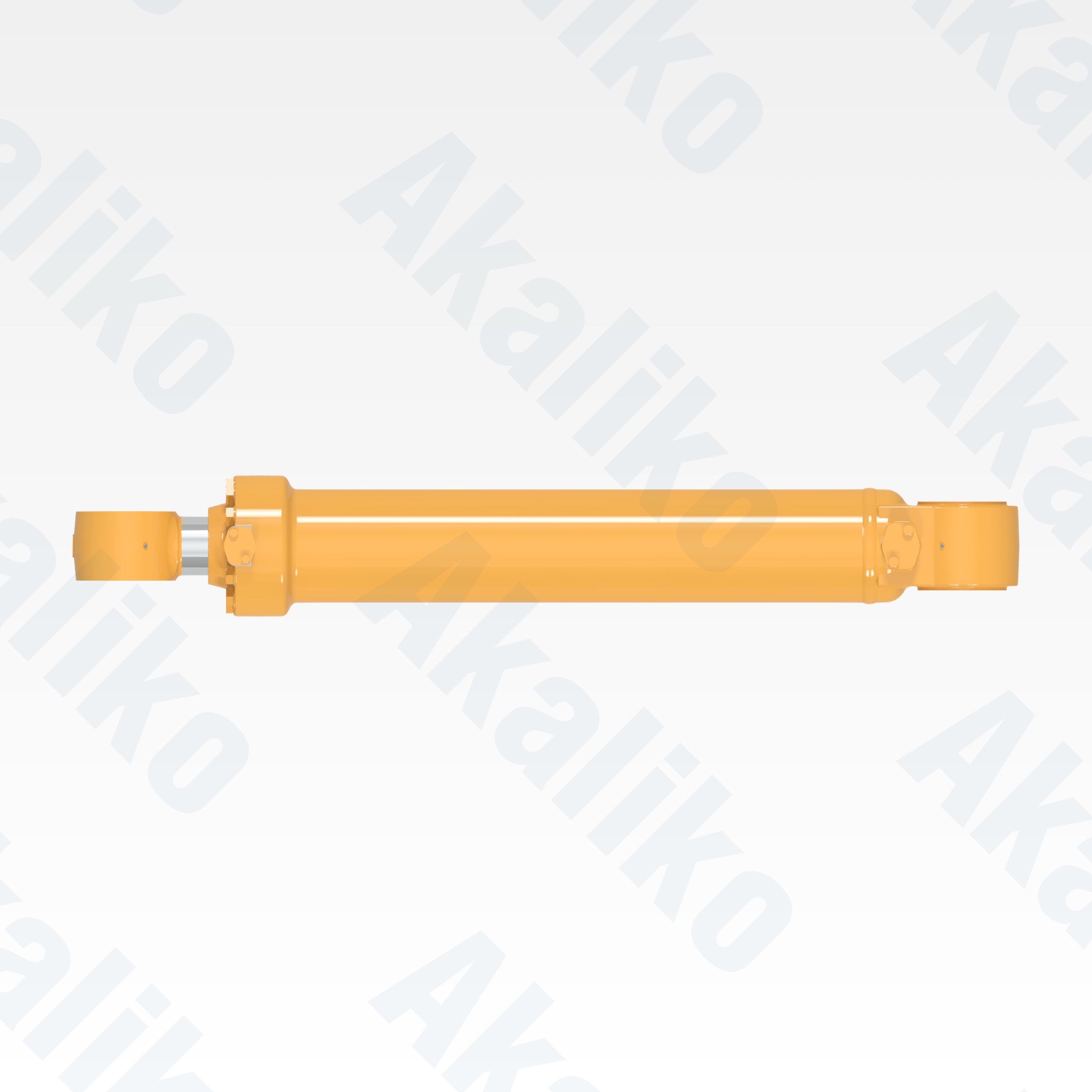 Top view of replacement boom lift hydraulic cylinder for Caterpillar 993K wheel loader, OEM part number 491-5809