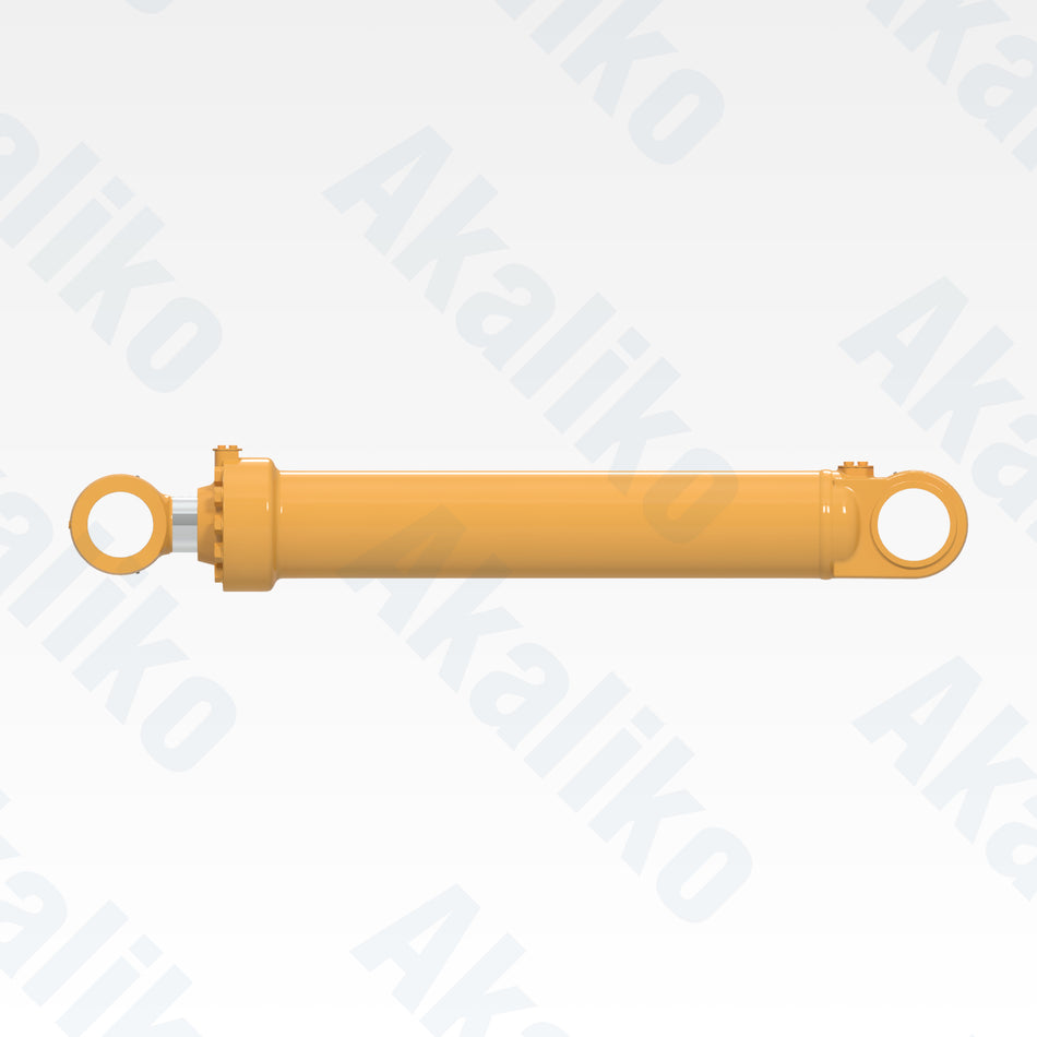 Side view of replacement boom lift hydraulic cylinder for Caterpillar 993K wheel loader, OEM part number 491-5810