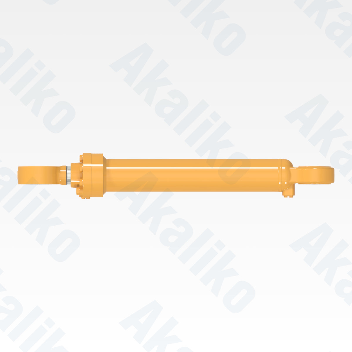Top view of replacement steering hydraulic cylinder for Caterpillar 993K wheel loader, OEM part number 362-3558