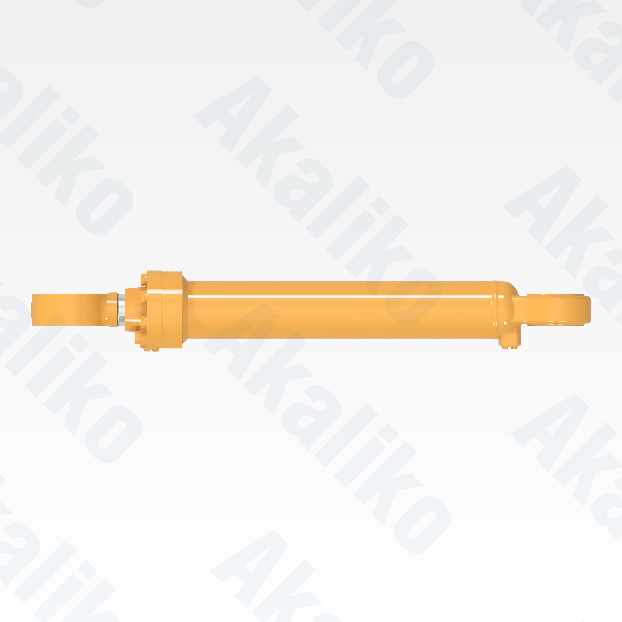 Top view of replacement steering hydraulic cylinder for Caterpillar 993K wheel loader, OEM part number 362-3558