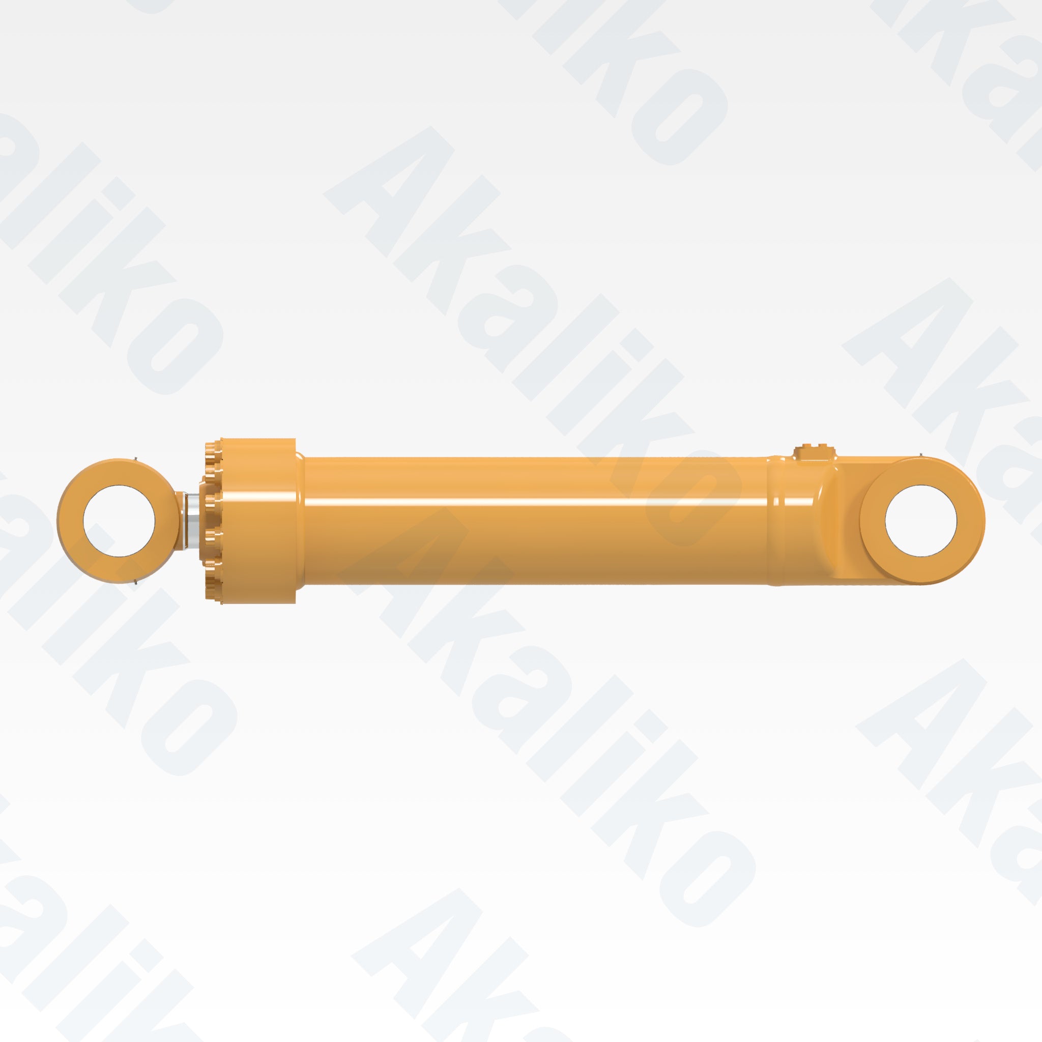 Side view of replacement tilt hydraulic cylinder for Caterpillar 993K wheel loader, OEM part number 451-9082