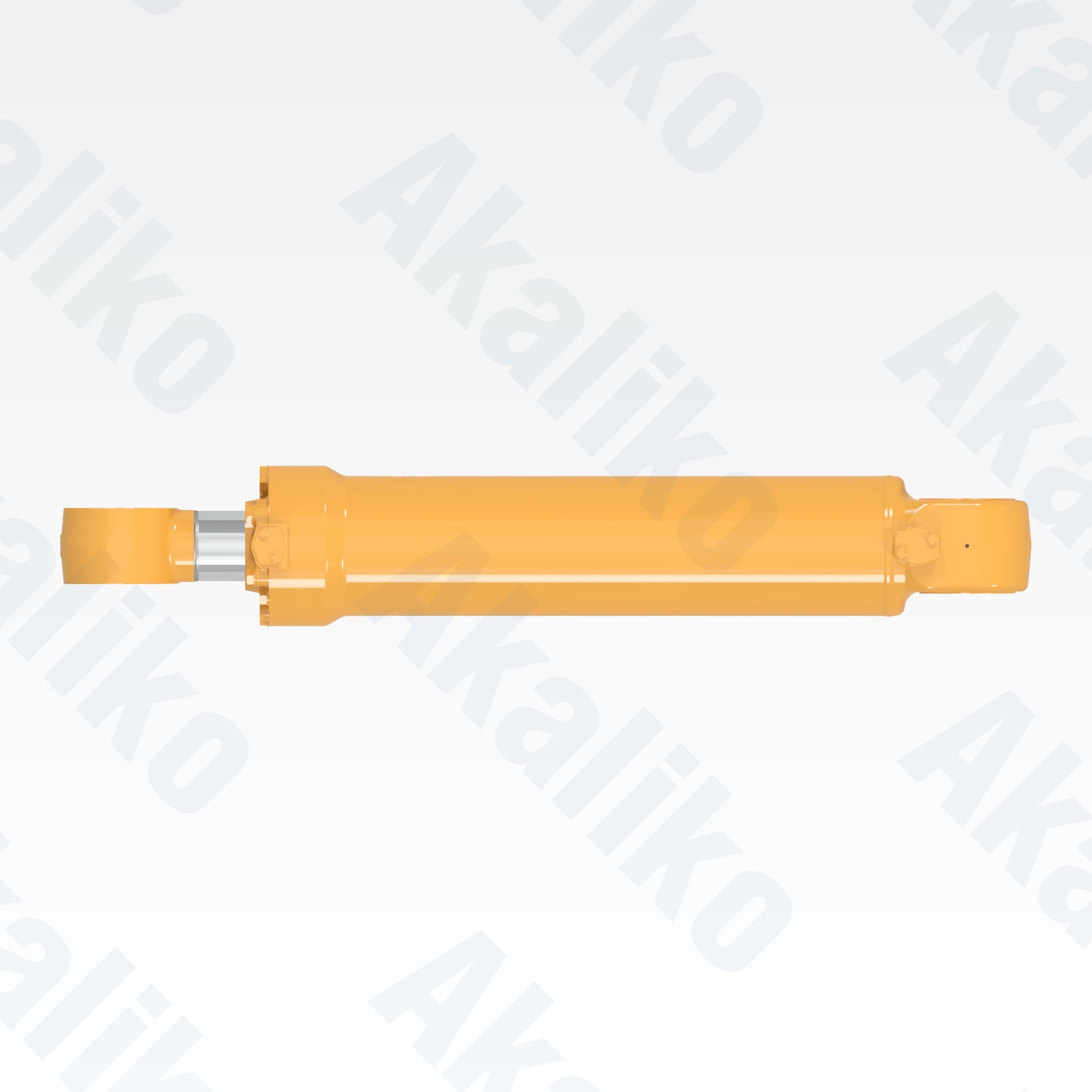 Top view of replacement boom lift hydraulic cylinder for Caterpillar 994F wheel loader, OEM part number 564-4353