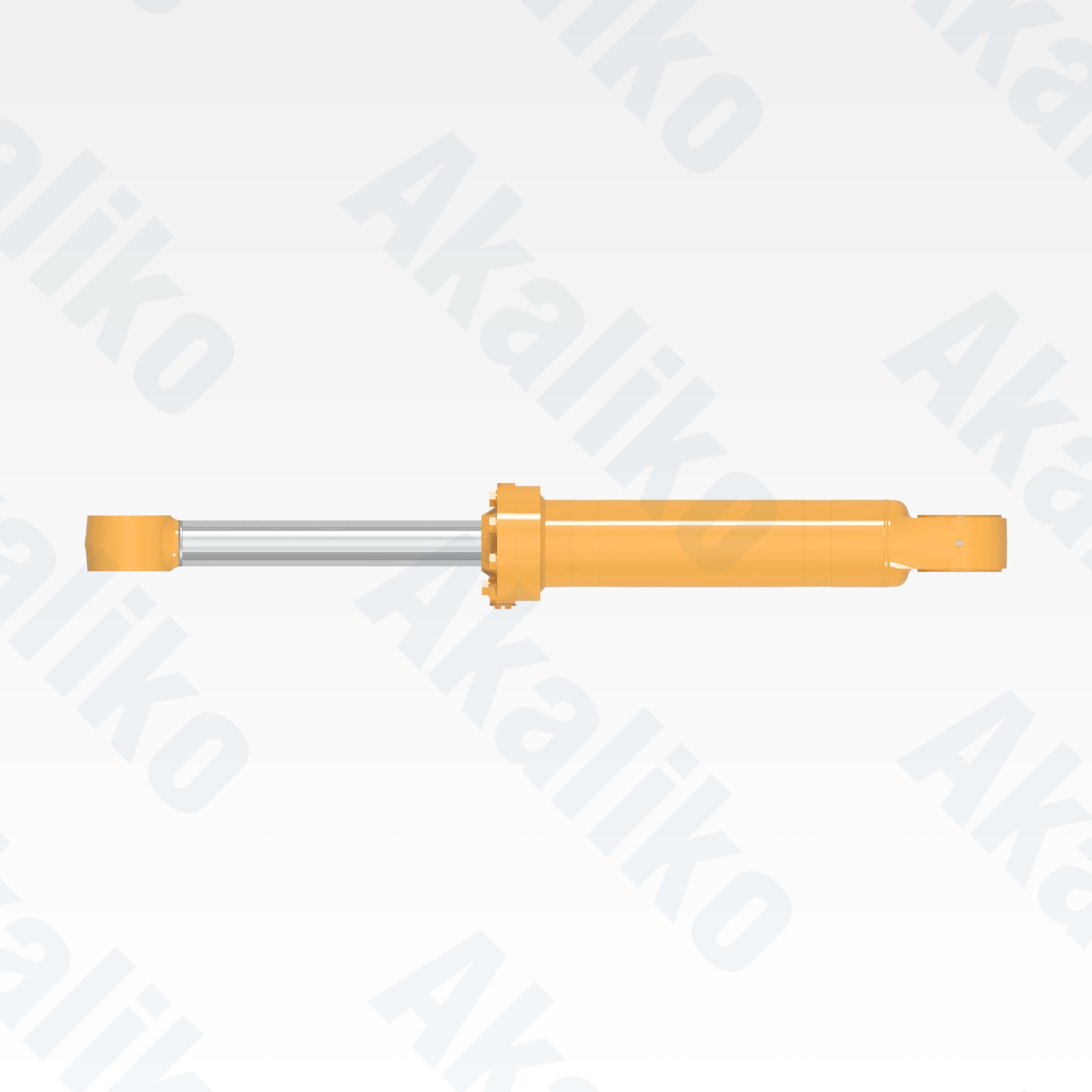 Top view of replacement tilt hydraulic cylinder for Caterpillar 994F wheel loader, OEM part number 568-6023