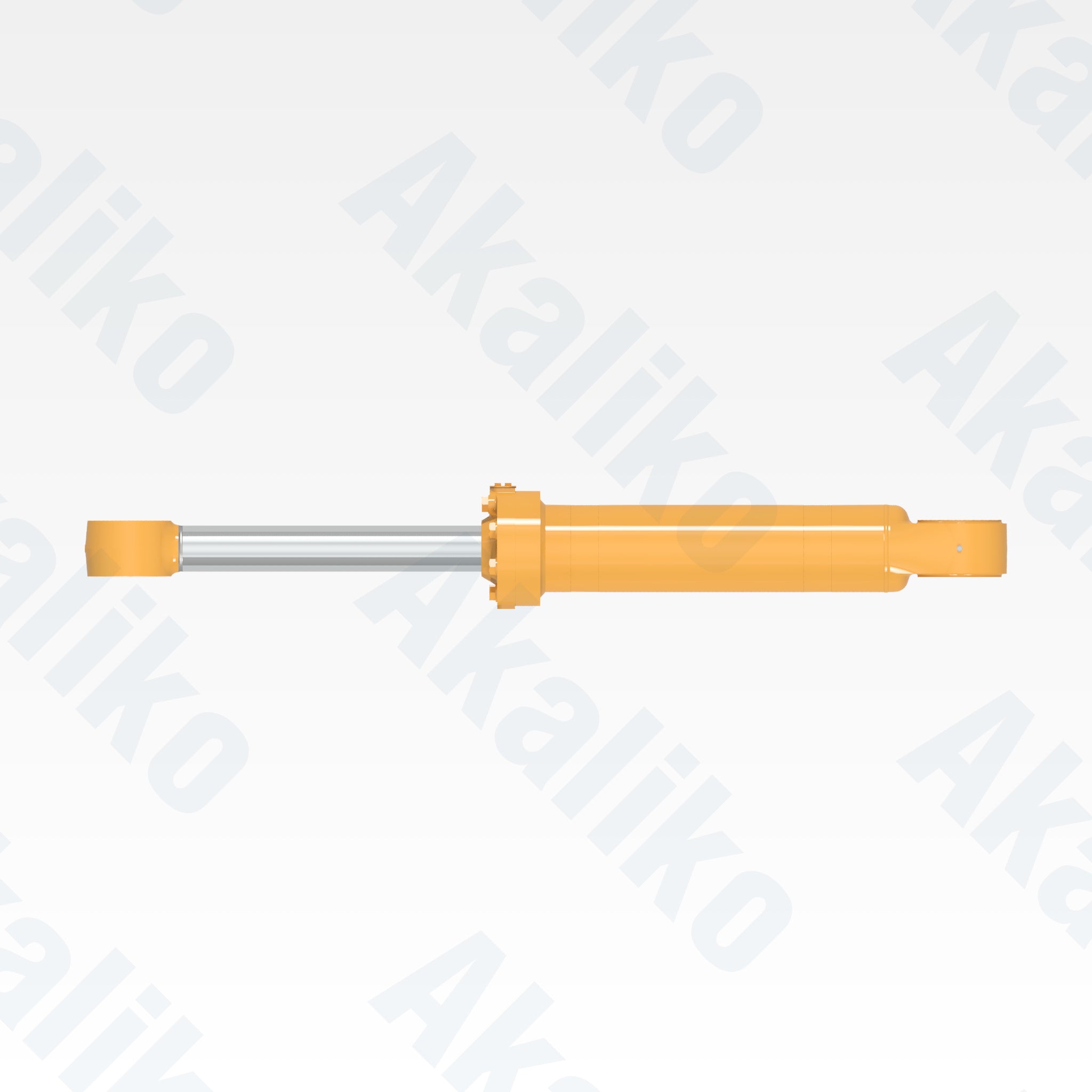 Top view of replacement tilt hydraulic cylinder for Caterpillar 994F wheel loader, OEM part number 568-6027