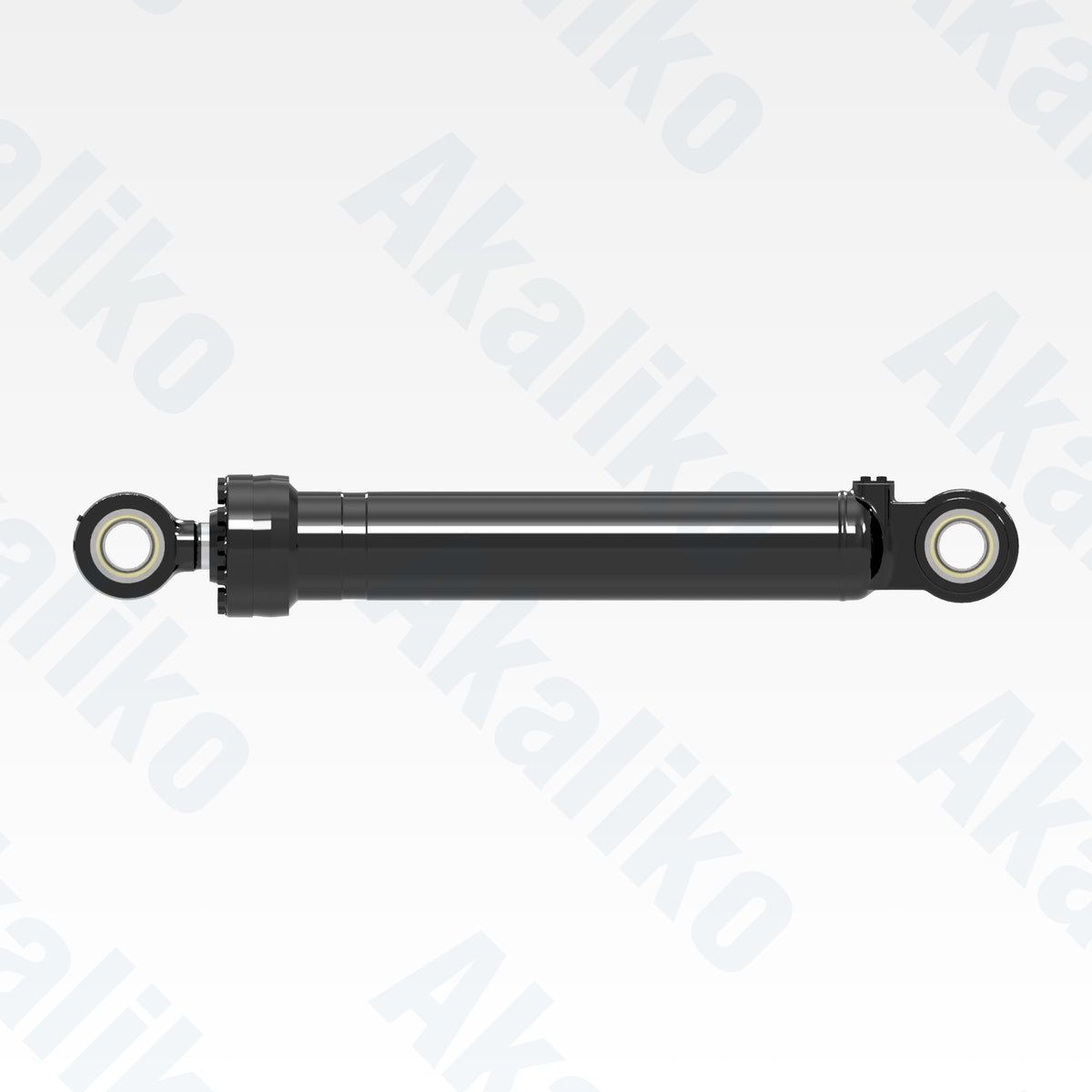 Side view of replacement steering hydraulic cylinder for Caterpillar 994K wheel loader, OEM part number 416-4020