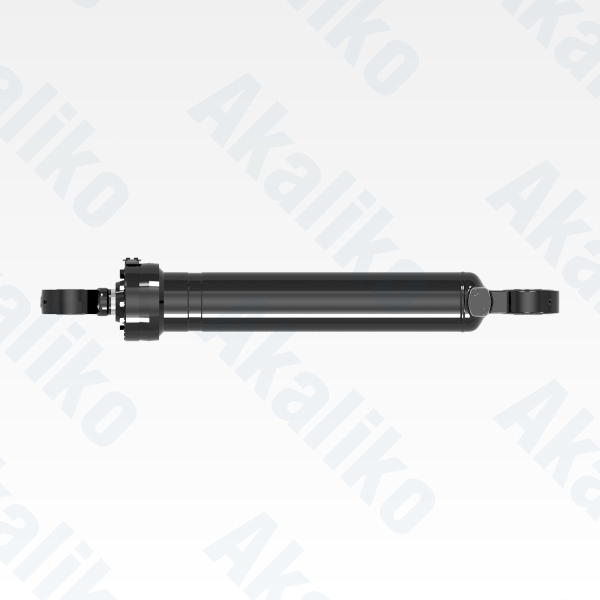 Top view of replacement steering hydraulic cylinder for Caterpillar 994K wheel loader, OEM part number 416-4020