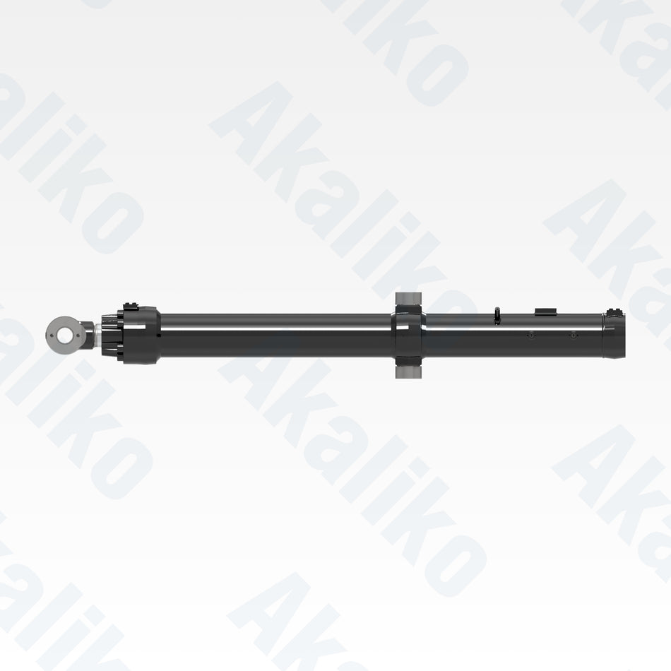 Side view of replacement blade lift hydraulic cylinder for Caterpillar D10 track dozer, OEM part number 570-1647