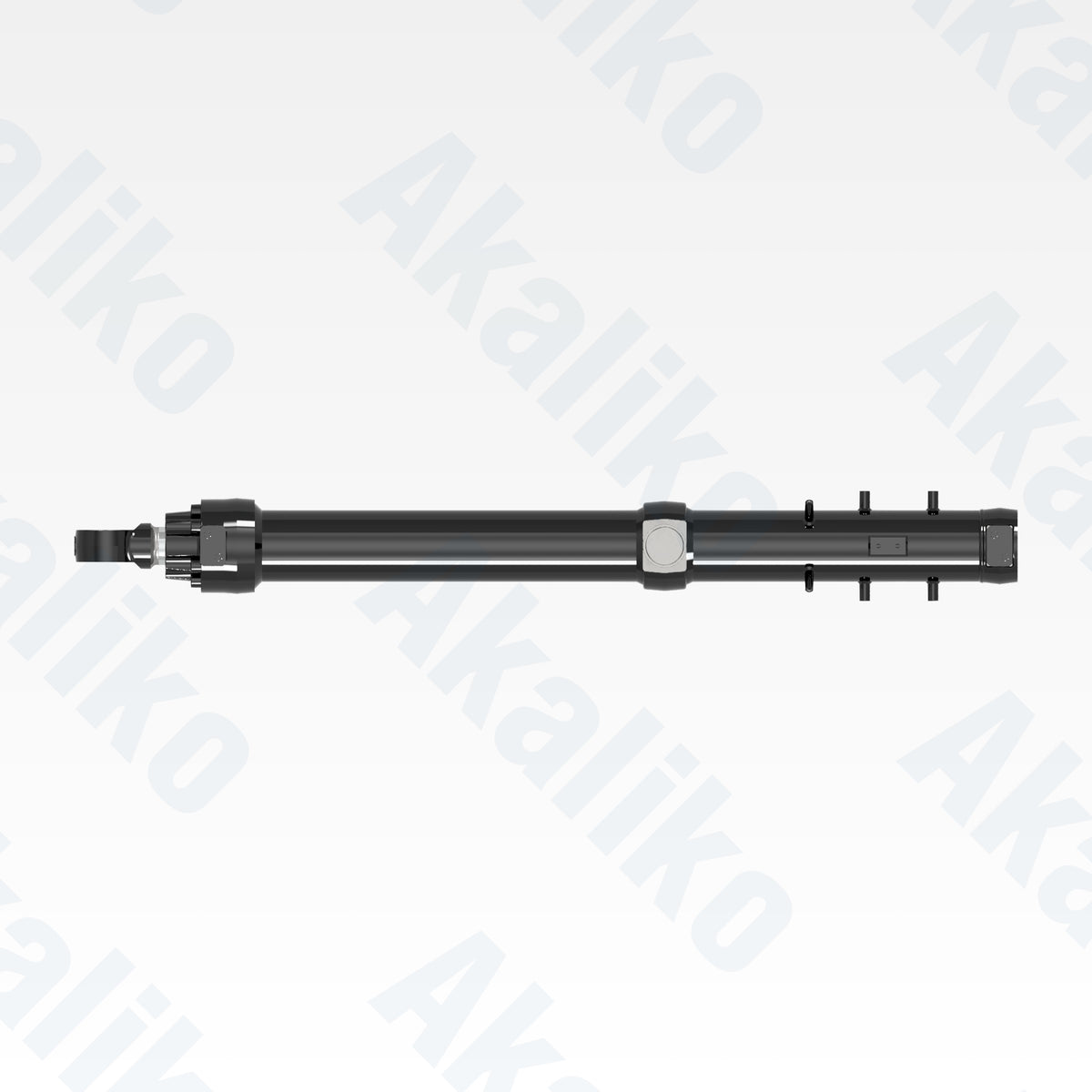 Top view of replacement blade lift hydraulic cylinder for Caterpillar D10 track dozer, OEM part number 570-1647