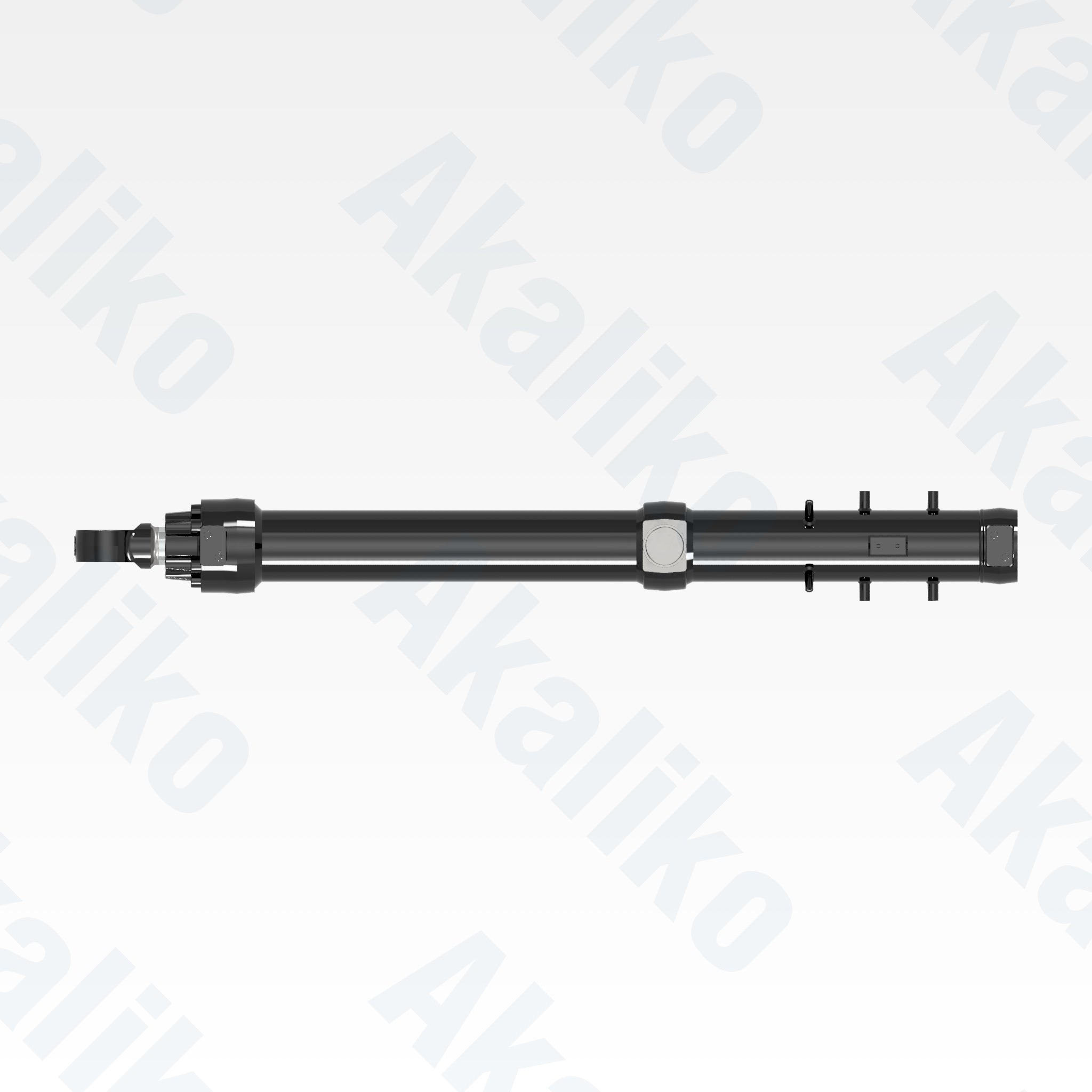 Top view of replacement blade lift hydraulic cylinder for Caterpillar D10 track dozer, OEM part number 570-1647