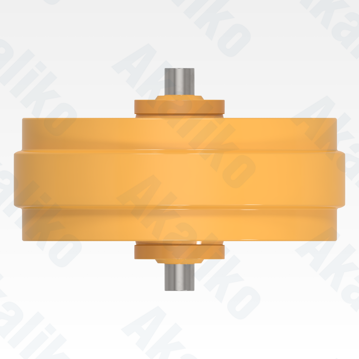 Top view of replacement/aftermarket brand new idler for Caterpillar D10/D10R/D10T track dozer.