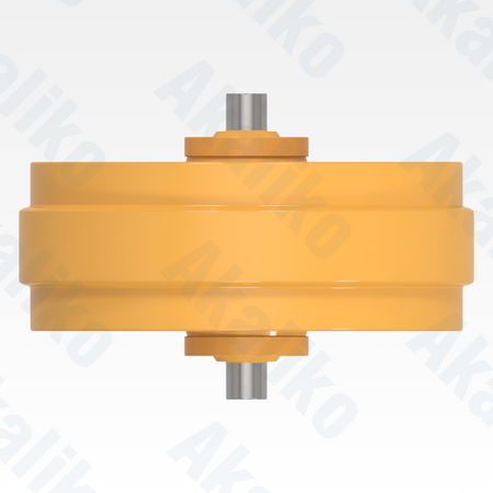 Top view of replacement/aftermarket brand new idler for Caterpillar D10/D10R/D10T track dozer.